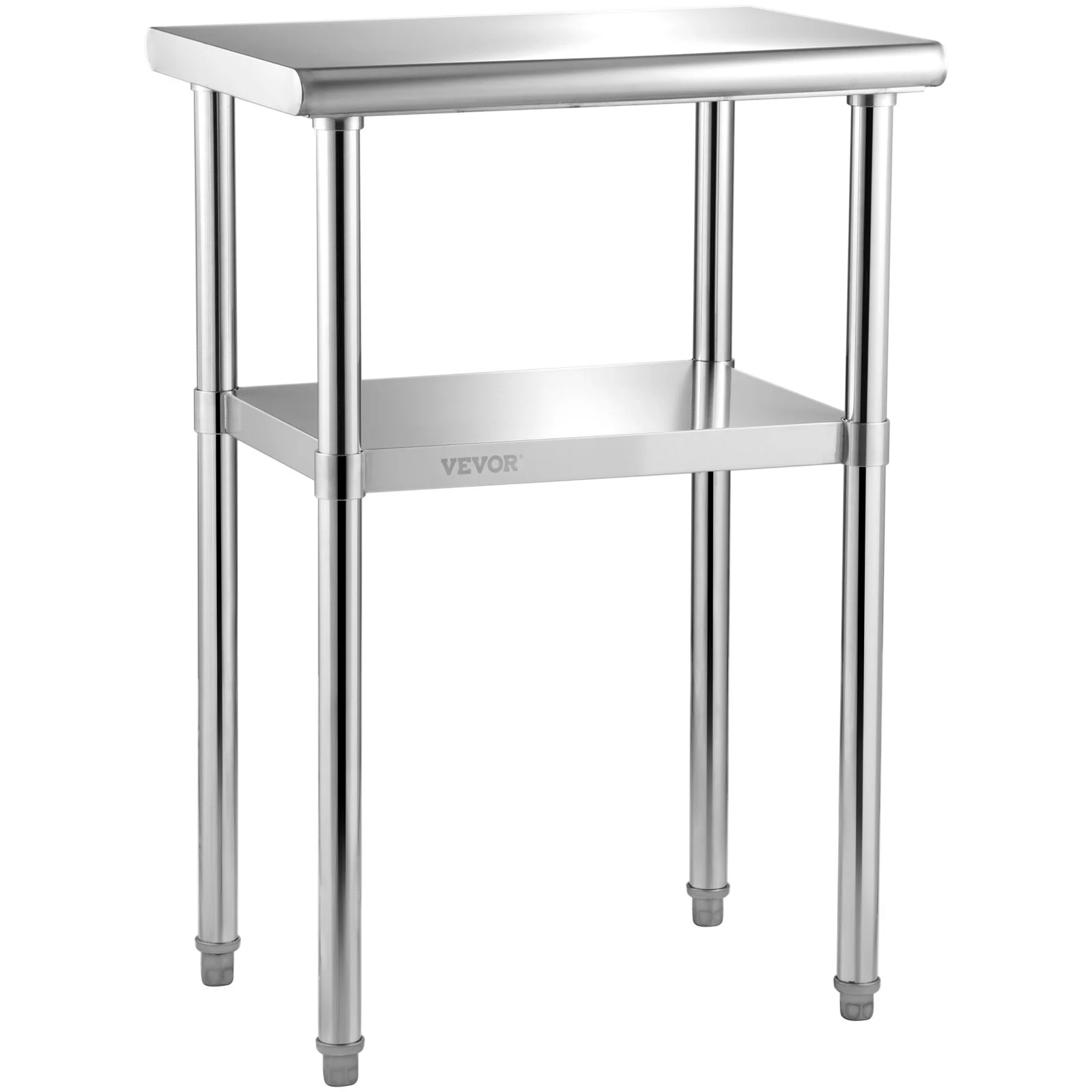 Stainless Steel Prep Table, 24 x 18 x 36 Inch, 600lbs Load Capacity Heavy Duty Metal Worktable with Adjustable Undershelf & Feet, Commercial Workstation for Kitchen Restaurant Garage Backyard - Image 10