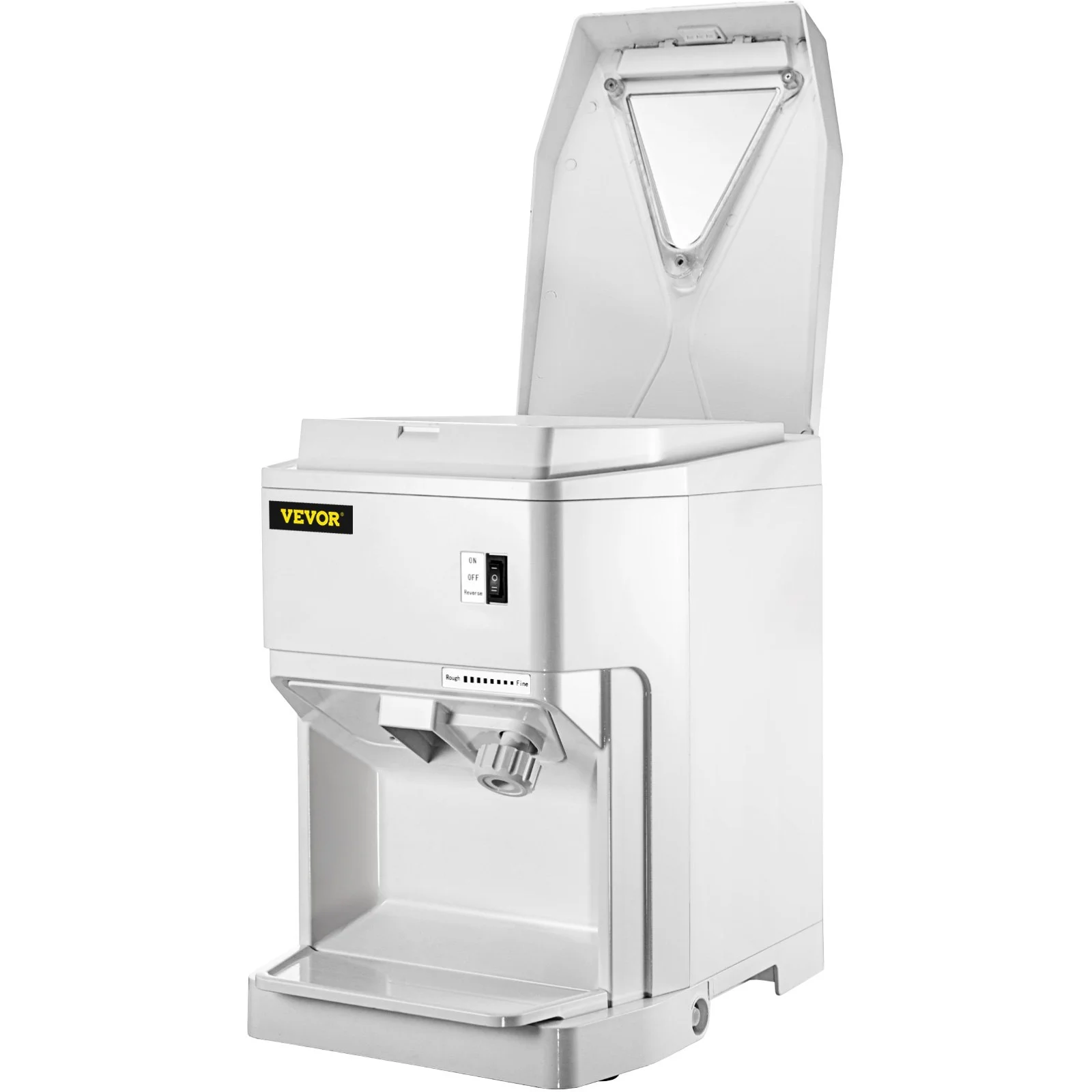 Ice Shaver Machine Electric, Snow Cone Machine Commercial 265 LBS/H, Shaved Ice Machine with Ice Hopper & Lid, 250W Ice Crusher with Drain Pipe Tabletop Shaved Ice Maker with Adjustable Fineness - Image 9