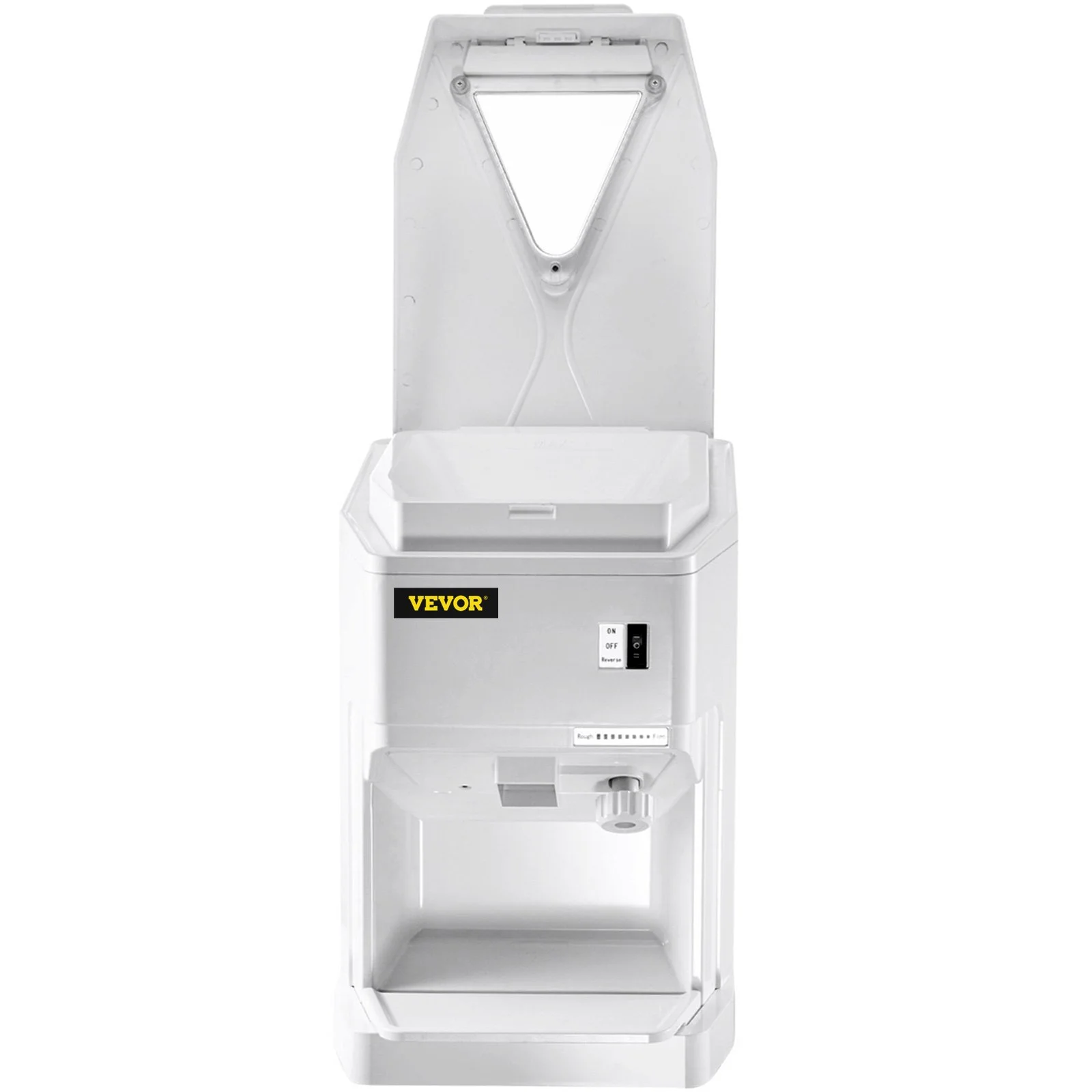 Ice Shaver Machine Electric, Snow Cone Machine Commercial 265 LBS/H, Shaved Ice Machine with Ice Hopper & Lid, 250W Ice Crusher with Drain Pipe Tabletop Shaved Ice Maker with Adjustable Fineness - Image 12