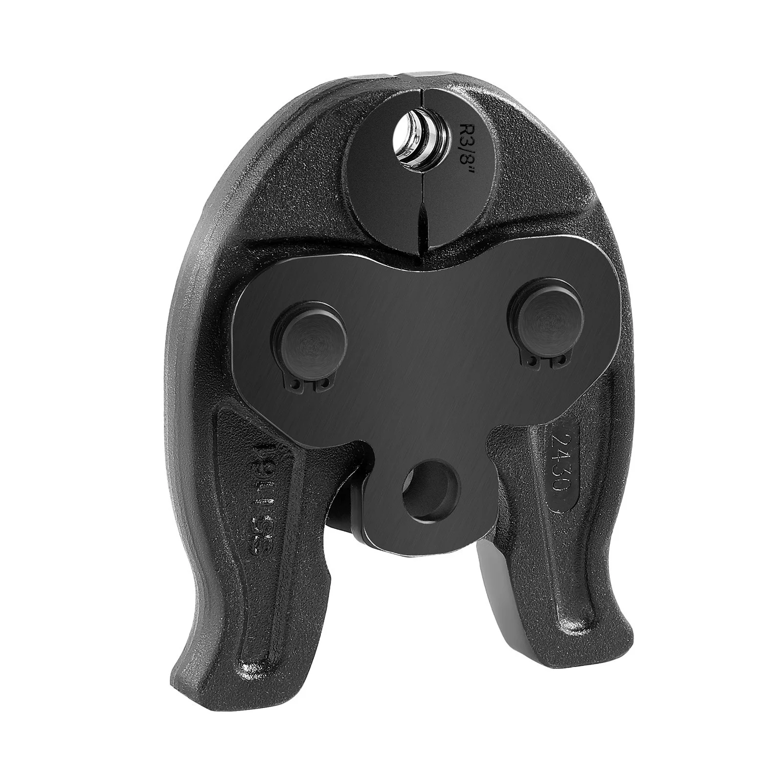 3/8" Press Jaw for Compact Series Press Tools, 52 HRC Hardened Steel Pressing Jaw for High Pressure HVAC/R Applications - Compatible with 24KN Press Tools for RLS Copper Pipes Connections