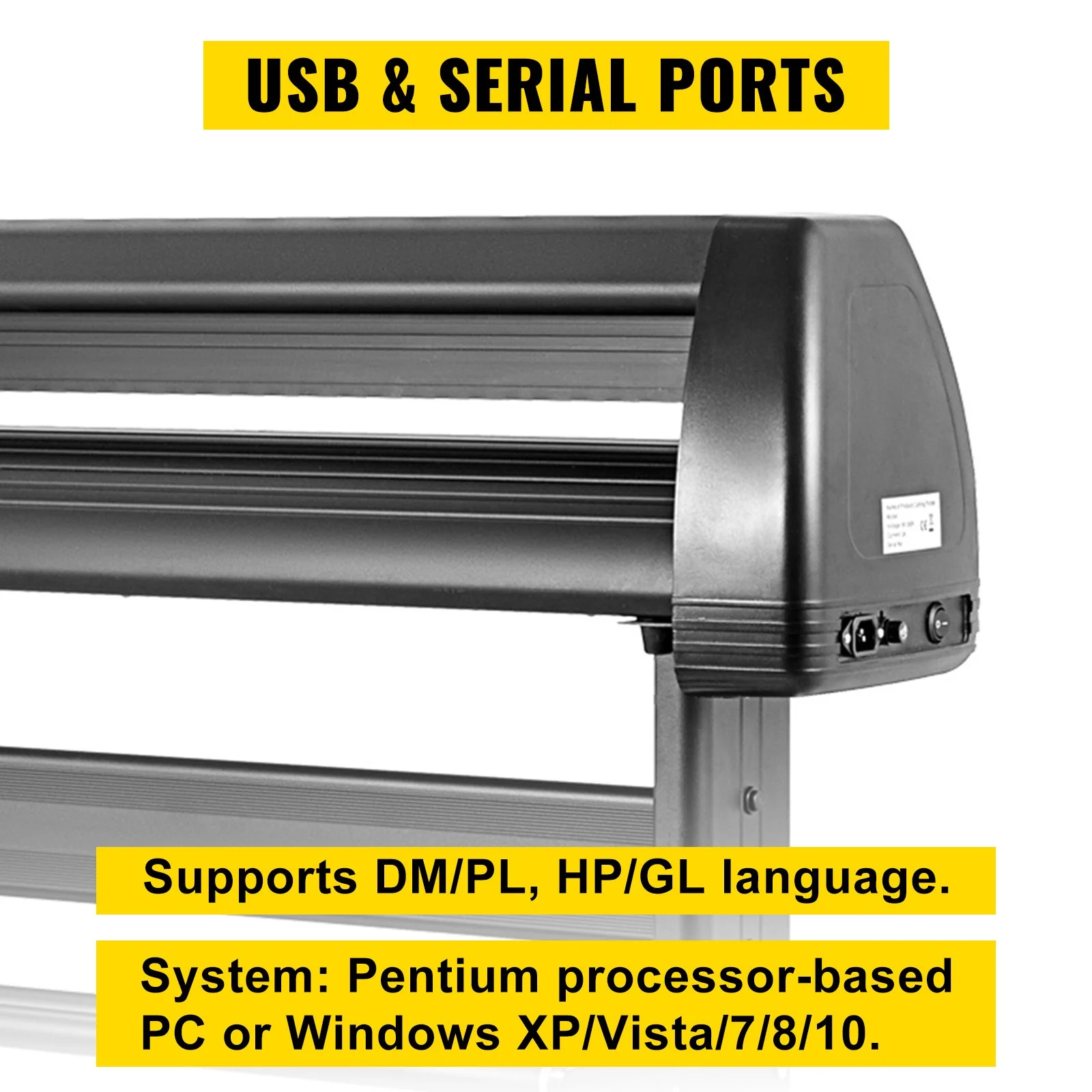 5 in1 Heat Press 15"x15" Vinyl Cutter Plotter 53" USB Port Sticker Print DIY - Image 7