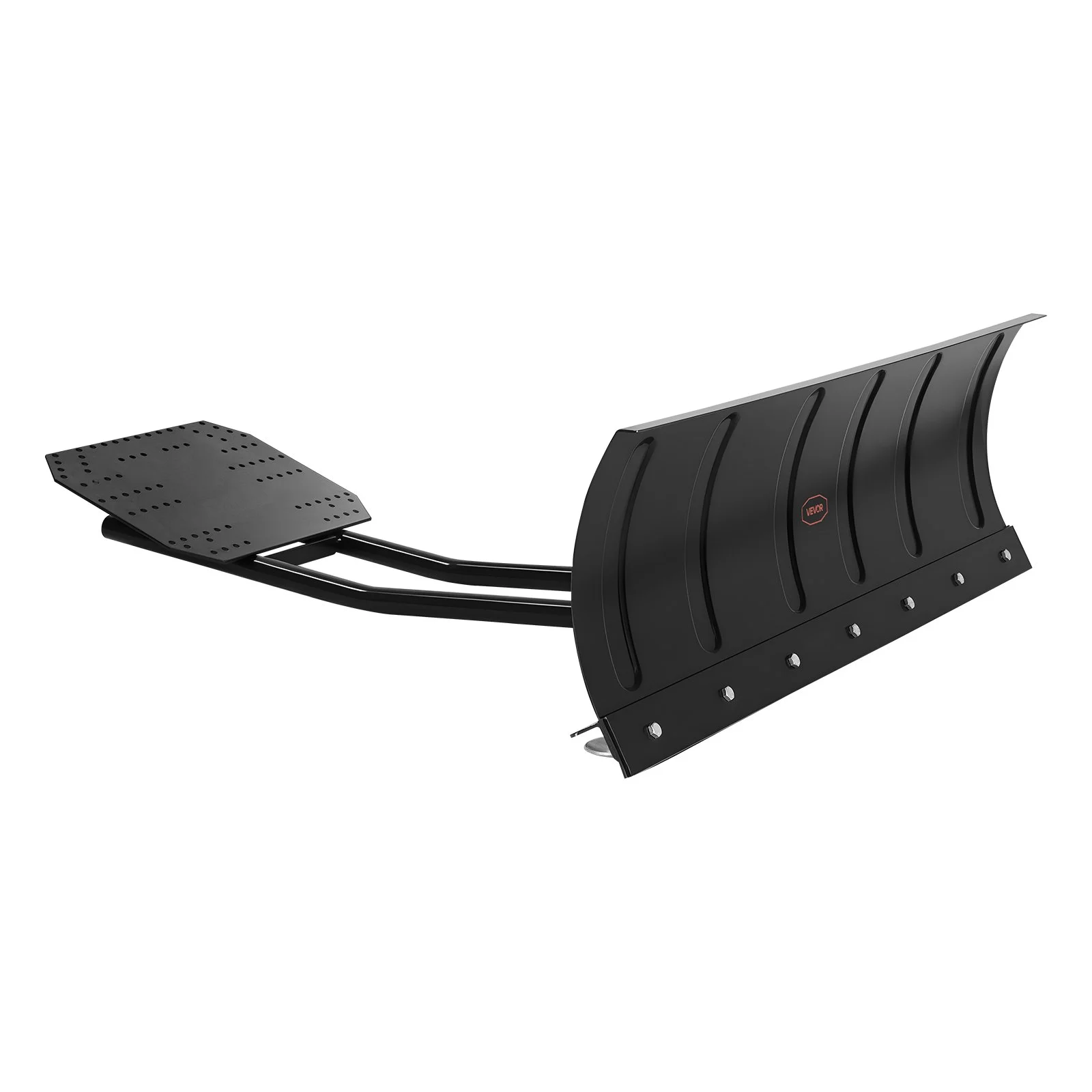 Snow Plow Kit, 48in Universal Snow Plow Attachment, Height & Left-Right Adjustable, Quick To Detach, Steel ATV Scrape Blade, 3 Mount Options, Efficient Snows Clearing, for Most ATVs & UTVs