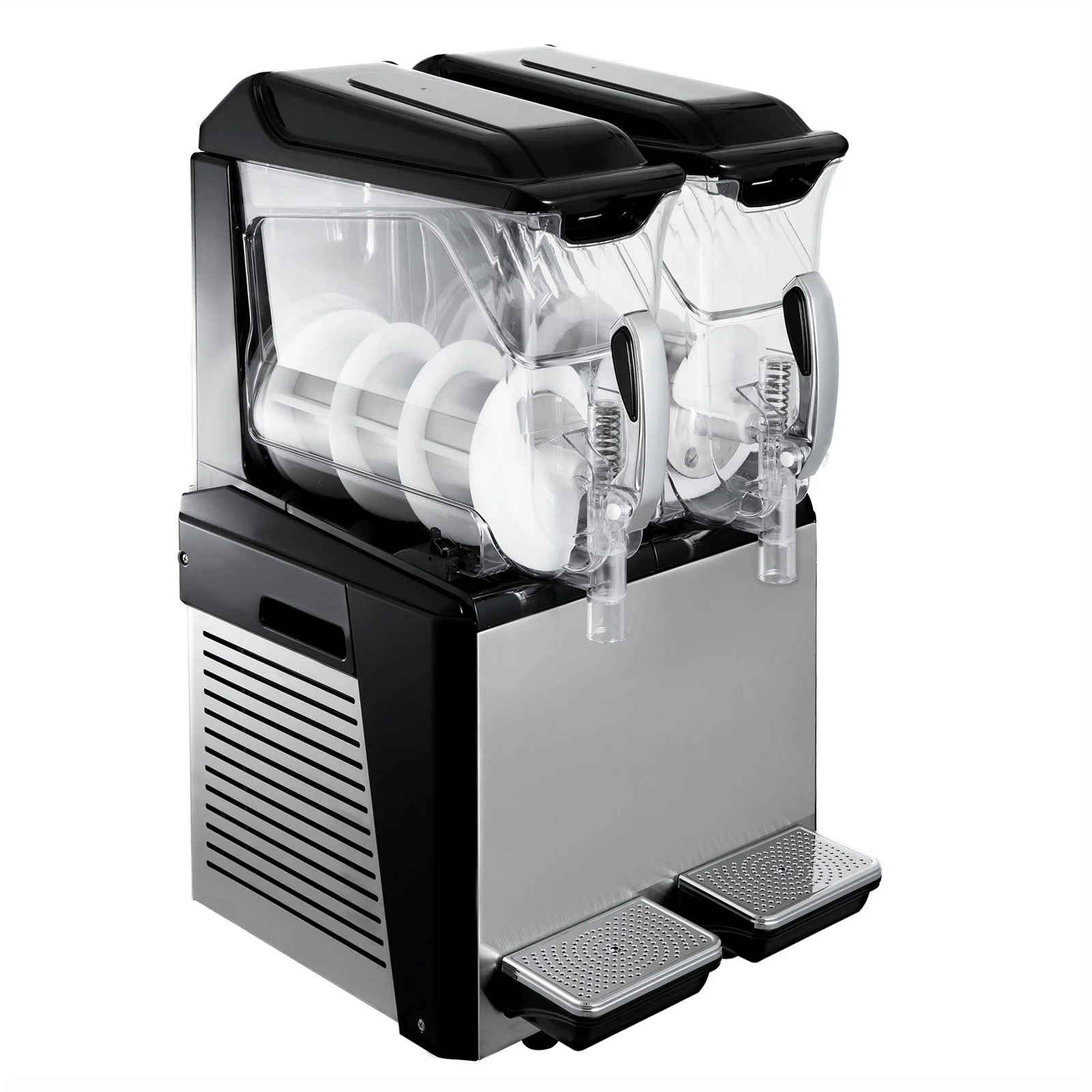 110V Slushy Machine 20L Double Bowl Margarita Frozen Drink Maker 900W Automatic Clean Day and Night Modes for Supermarkets Cafes Restaurants Snack Bars Commercial Use - Image 11
