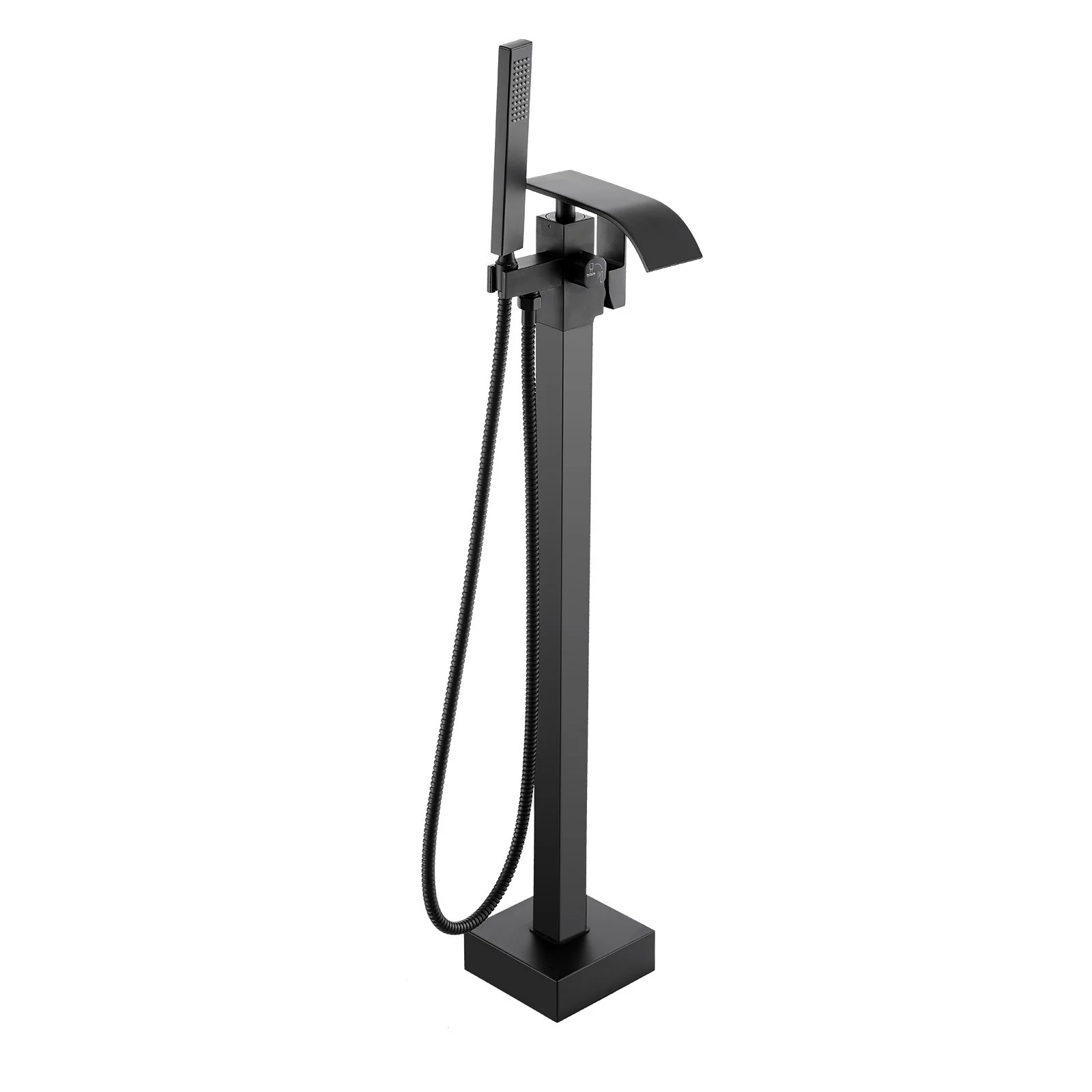 Freestanding Bathtub Faucet, Floor Mount, Freestanding Tub Filler, Shower Mixer Taps, Two Water Modes, 360° Swivel Spout, for Bathing & Showering Pet Bathing Cleaning Drains Toilet Flushing - Image 6