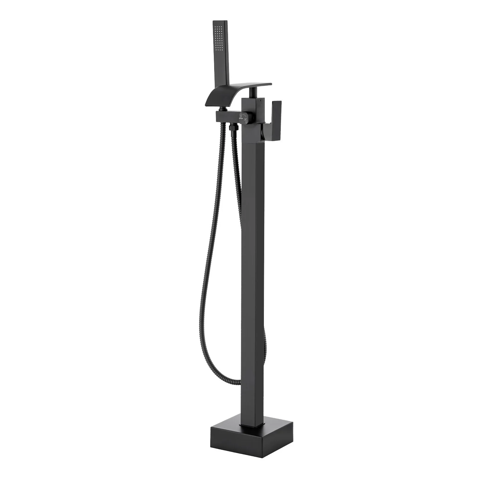 Freestanding Bathtub Faucet, Floor Mount, Freestanding Tub Filler, Shower Mixer Taps, Two Water Modes, 360° Swivel Spout, for Bathing & Showering Pet Bathing Cleaning Drains Toilet Flushing - Image 3