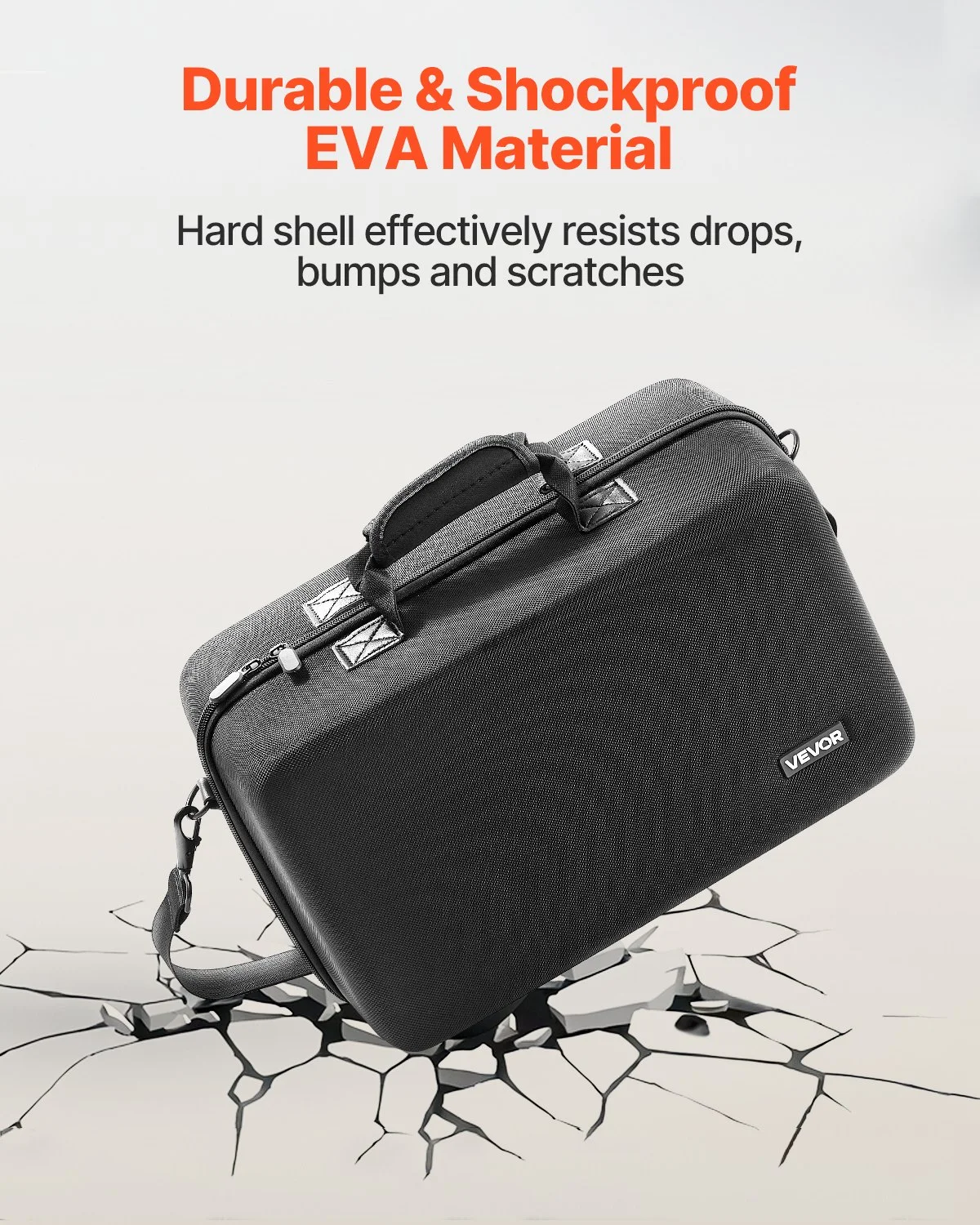 PS5 Carrying Case, Travel Bag for Playstation 5 Shockproof EVA, Soft Interior Lining & Padded Dividers for Extra Protection, Spacious Design with Carry Handle for Storage, Home & Party - Image 8