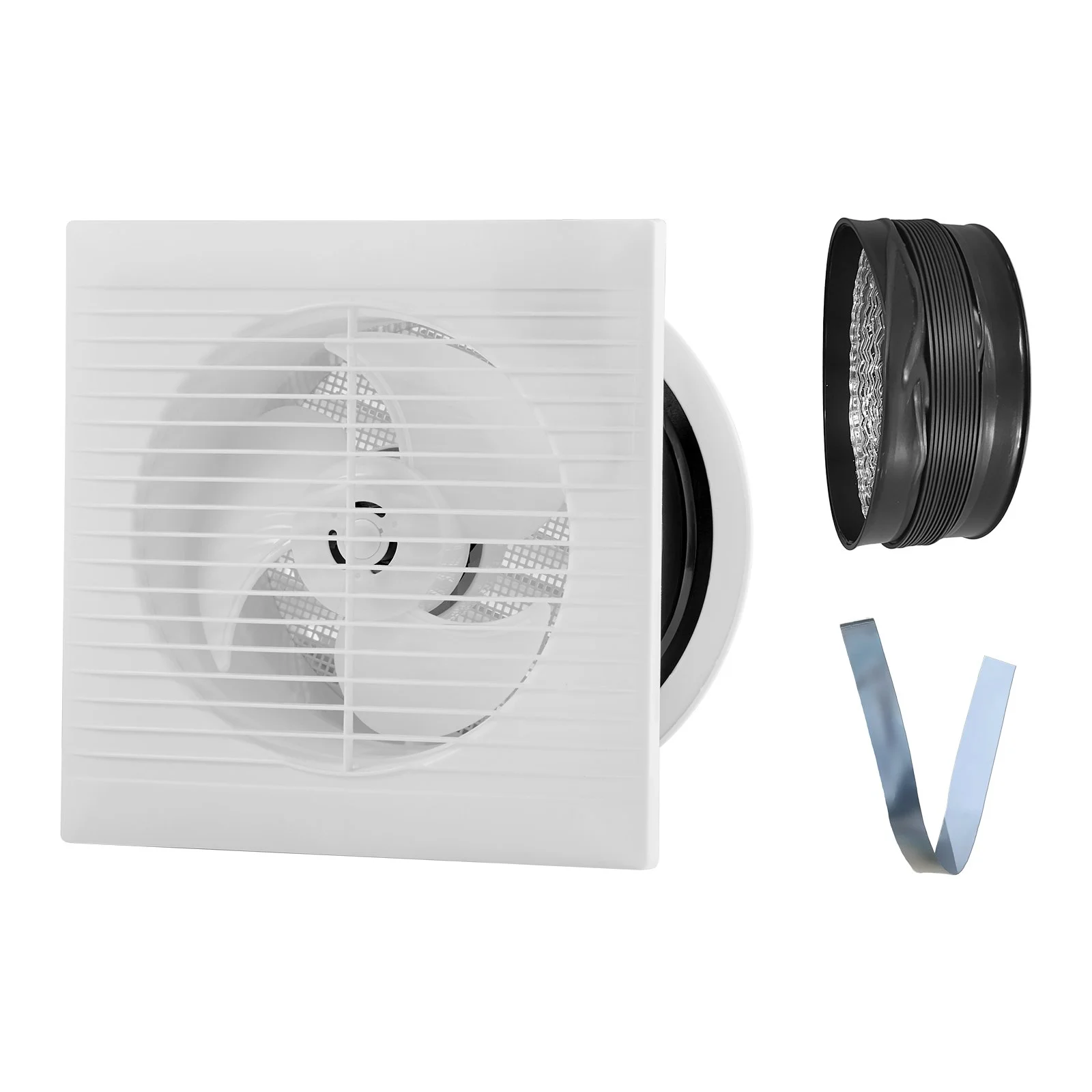 6 inch Through-The-Wall Ventilation Fan, 110 CFM Through Wall Exhaust Fan with AC Motor, Quiet Vent Easy Installation for Bathroom,Garage,Laundry Room,Storage Room Air Exchanger