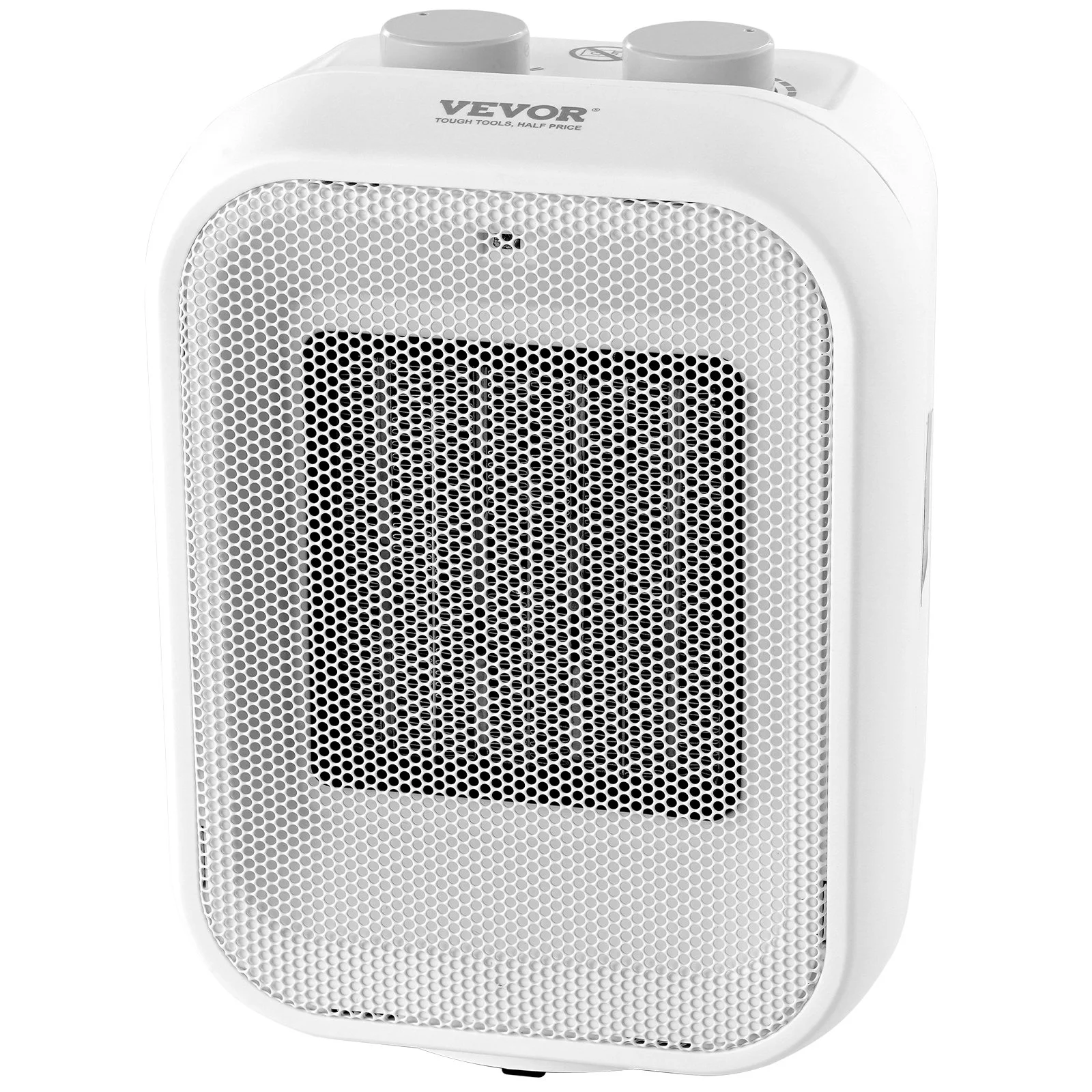 Portable Electric Space Heater with Thermostat, 1000W/1500W 2-Level Adjustable Quiet Ceramic Heater Fan, 9 in Tip-Over Shutdown Flame-Retardant PP Small Heaters for Office Room Desk Indoor Use