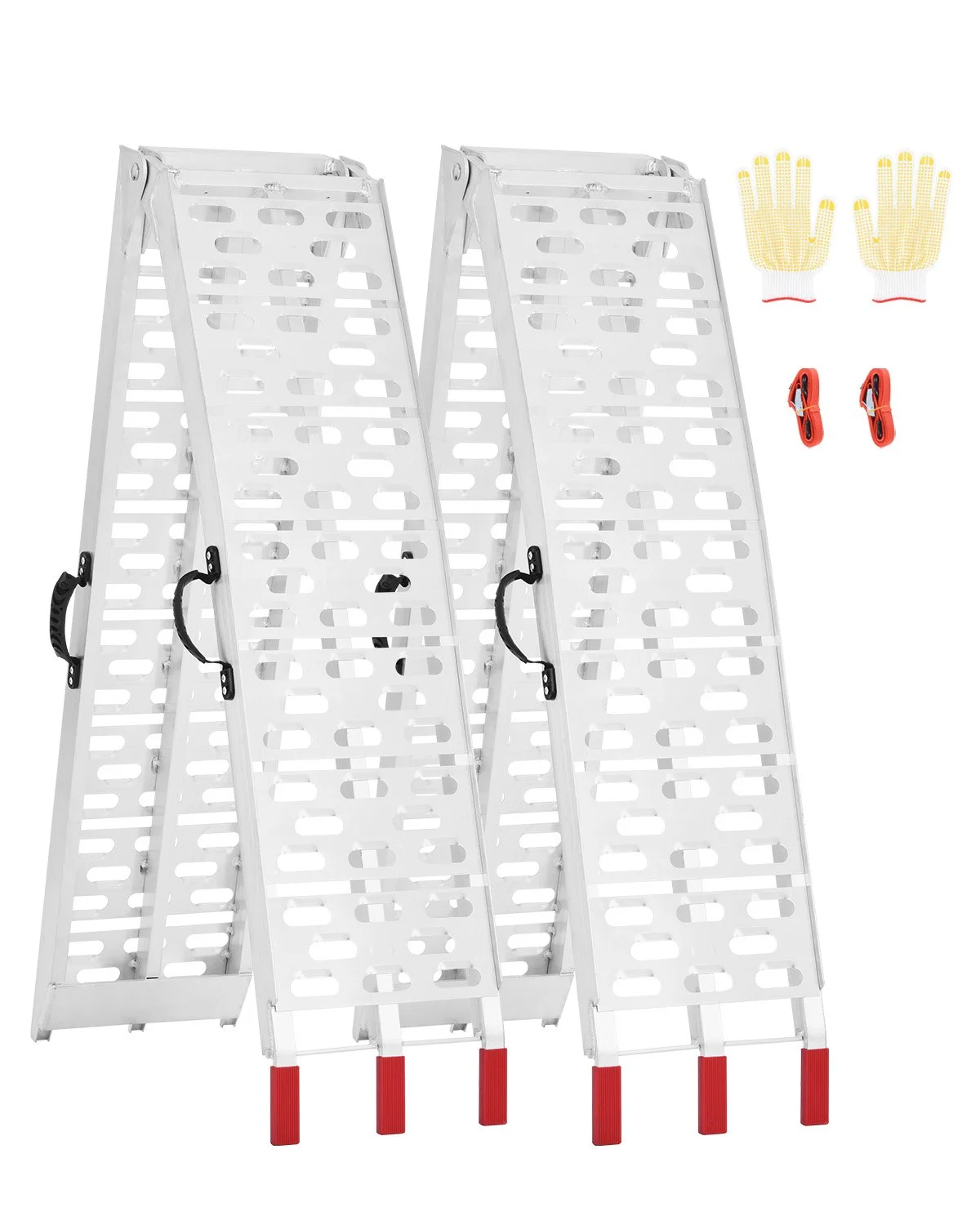 Aluminum Ramps, 1500 lbs, 2Pcs Heavy-duty Ramps with Wider Ramp Surface, Universal Stable Loading Ramp with Handles, Fit for ATV, UTV, Motorcycle, Electric Bicycle, etc.