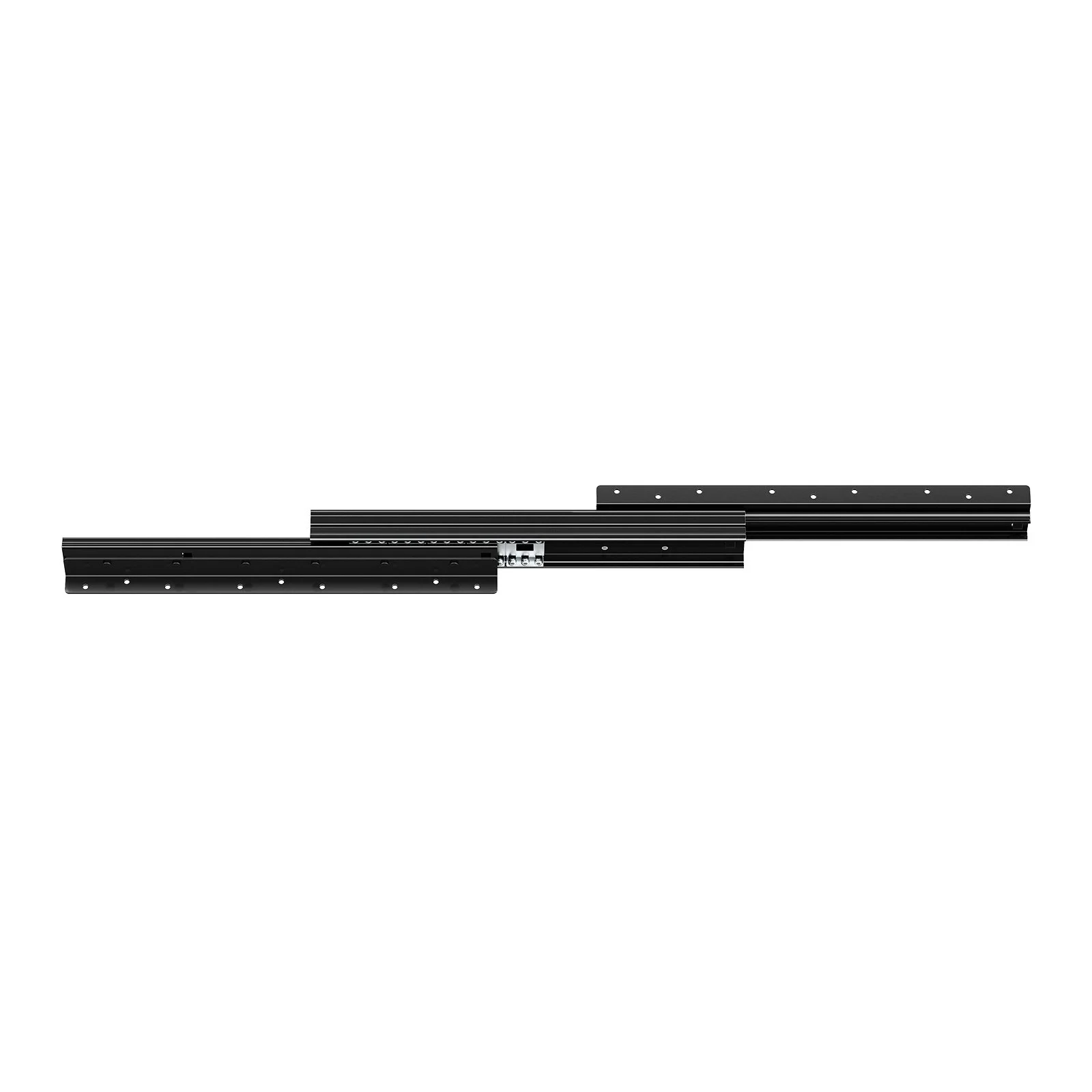 Undermount Drawer Slides, 16 inch, Full Extension Ball Bearing Under Stair Cabinet Rails, 260 LB Load Capacity Heavy Duty Bottom Stair Cabinet Glides Track Runners,for DIY Replacement, Black - Image 11