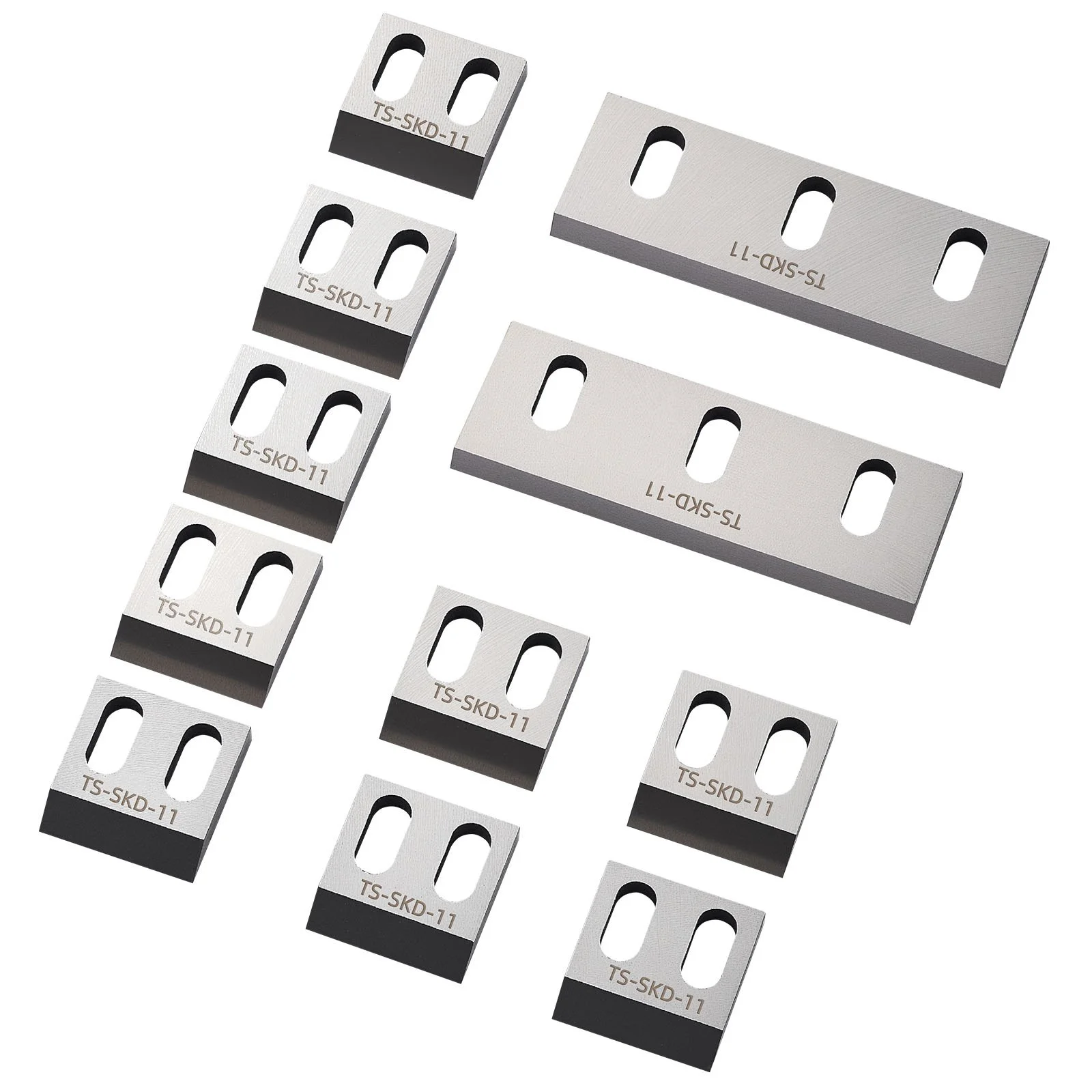 Shredder Blades, Alloy Steel Shredder Machine Blade Kit with 9 Rotating and 2 Fixed Blades, High-Hardness SKD-11 Blade, Compatible with Model 180 Plastic Grinder, for ABS, PP, PVC & Nylon