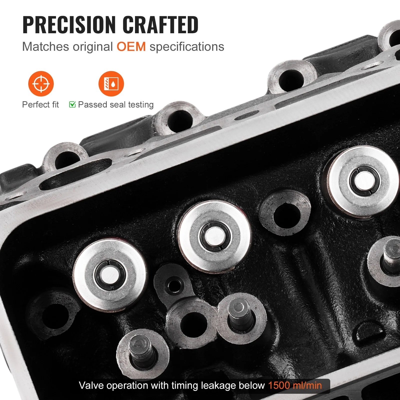 Engine Cylinder Head Assembly Replacement, Cast Iron Engine Cylinder Head, Compatible with CHEVROLET 1500 PICKUP 96-99, ESCALADE 99-00, GMC 1500 PICKUP 96-99, SUBURBAN 1500 96-99, TAHOE 96 2000 - Image 9