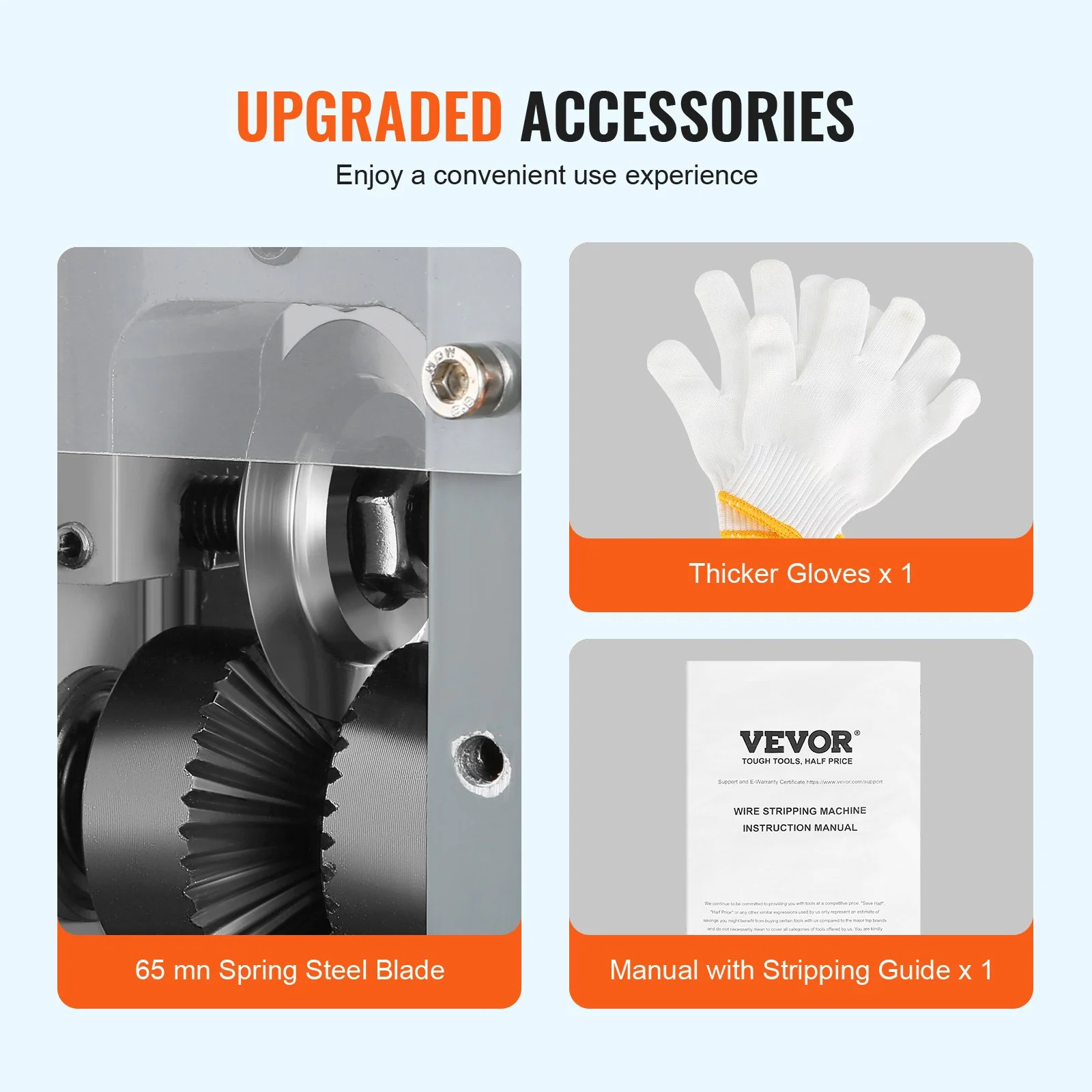Electric Cable Stripping Tool, 0.06''-1.18'' Motorized Wire Stripper, 180 W, 60 ft/min, with Clear Depth Gauge, Ideal for Scrap Copper Recycling - Image 6