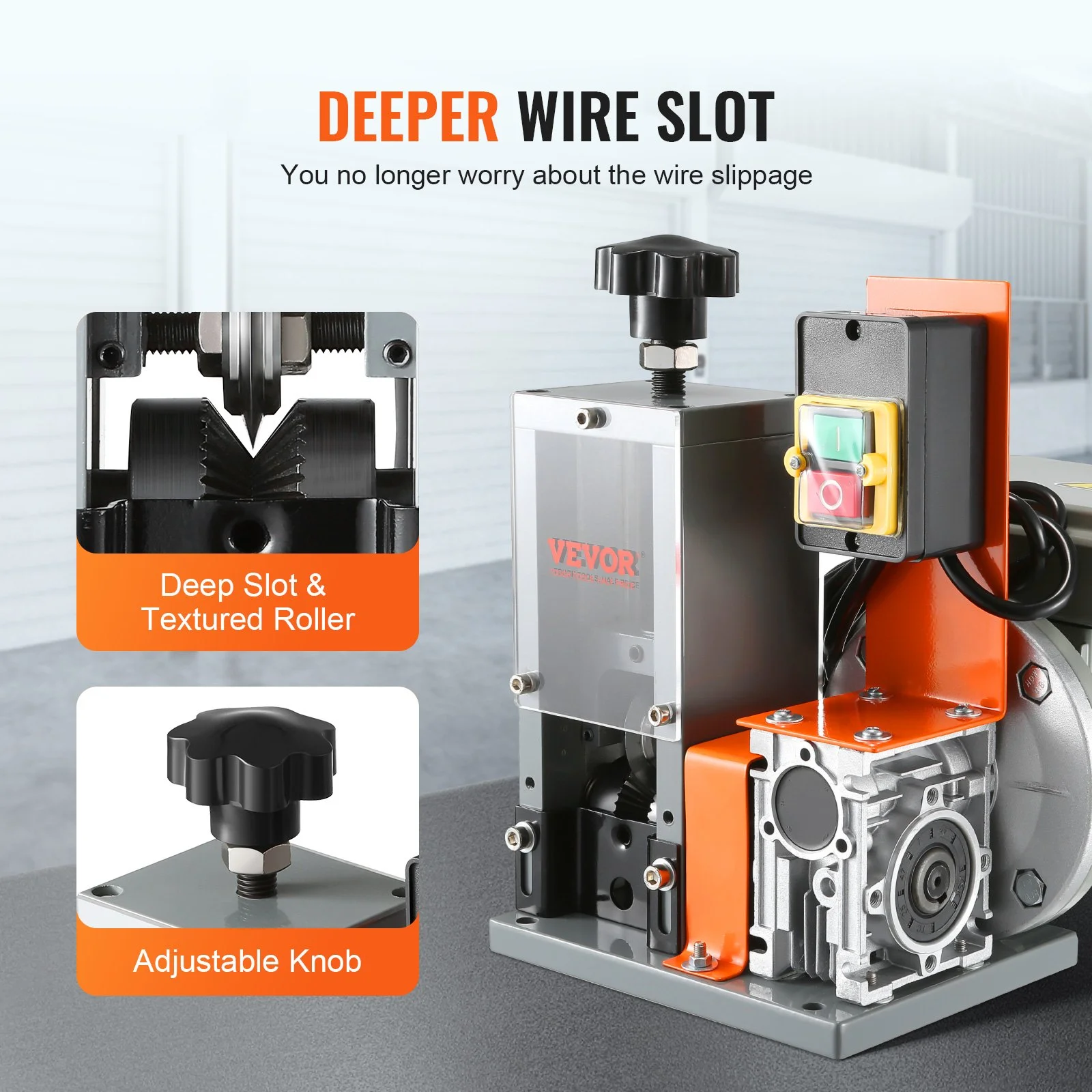Electric Cable Stripping Tool, 0.06''-1.18'' Motorized Wire Stripper, 180 W, 60 ft/min, with Clear Depth Gauge, Ideal for Scrap Copper Recycling - Image 4