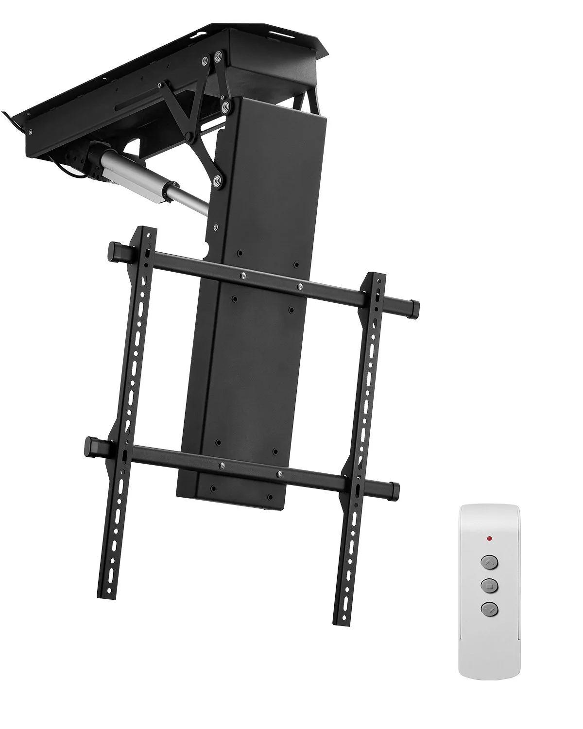 Motorized Ceiling TV Mount, TV Wall Mount for 32 to 70 Inch TV, Electric Adjustable Ceiling TV Mount, Motorized Flip Down TV Mount Bracket with Max VESA 24 x 24 in, Fits TVs Up to 110 lbs