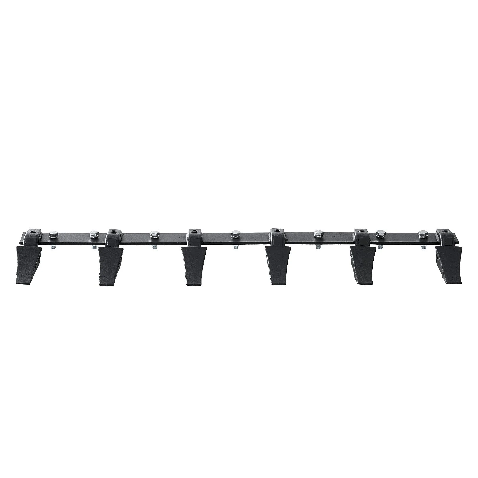 Bucket Tooth Bar, 48'', Heavy Duty Tractor Bucket 6 Teeth Bar for Loader Tractor Skidsteer, 4560 lbs Load-Bearing Capacity Bolt On Design, for Efficient Soil Excavation and Bucket Protection - Image 4