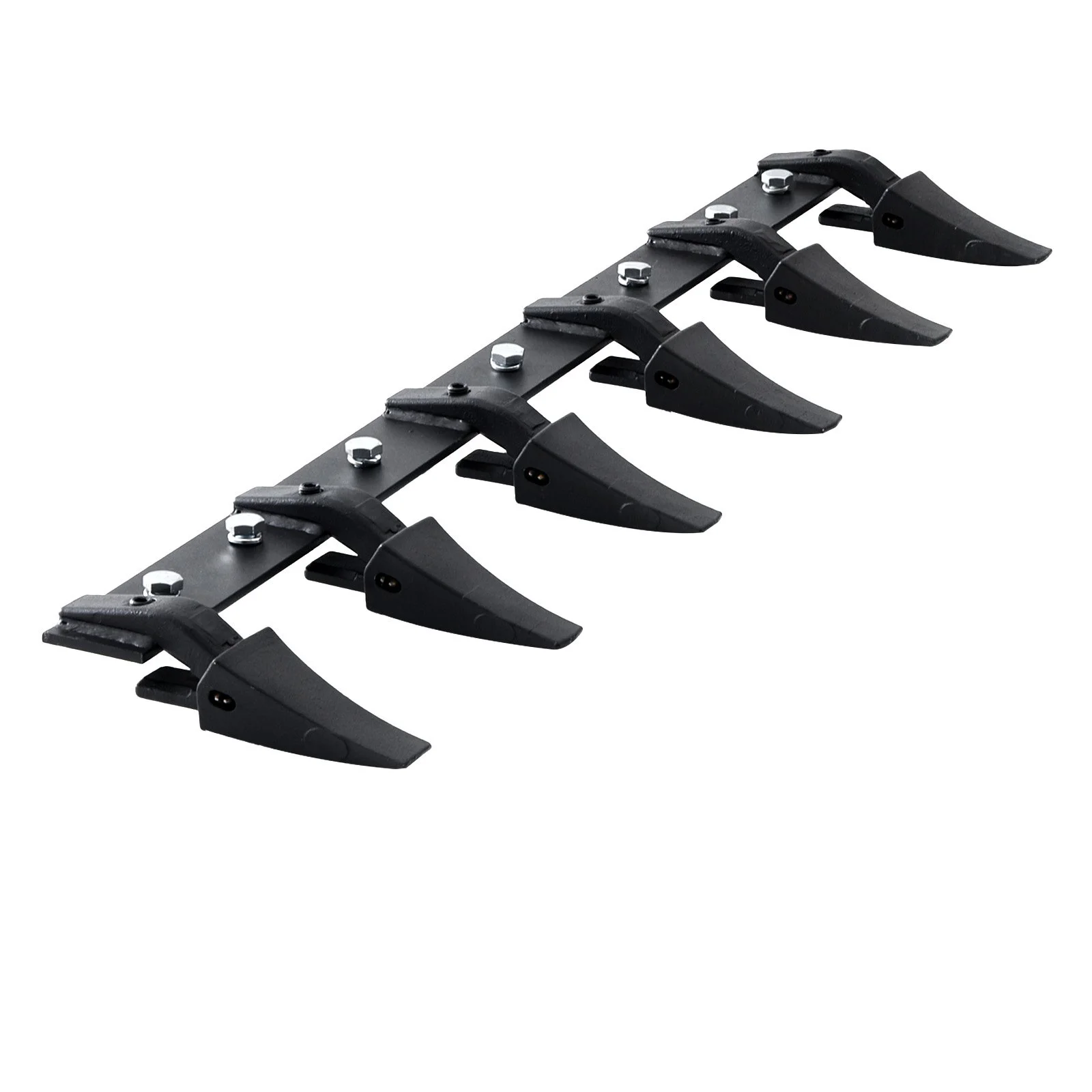 Bucket Tooth Bar, 48'', Heavy Duty Tractor Bucket 6 Teeth Bar for Loader Tractor Skidsteer, 4560 lbs Load-Bearing Capacity Bolt On Design, for Efficient Soil Excavation and Bucket Protection - Image 3