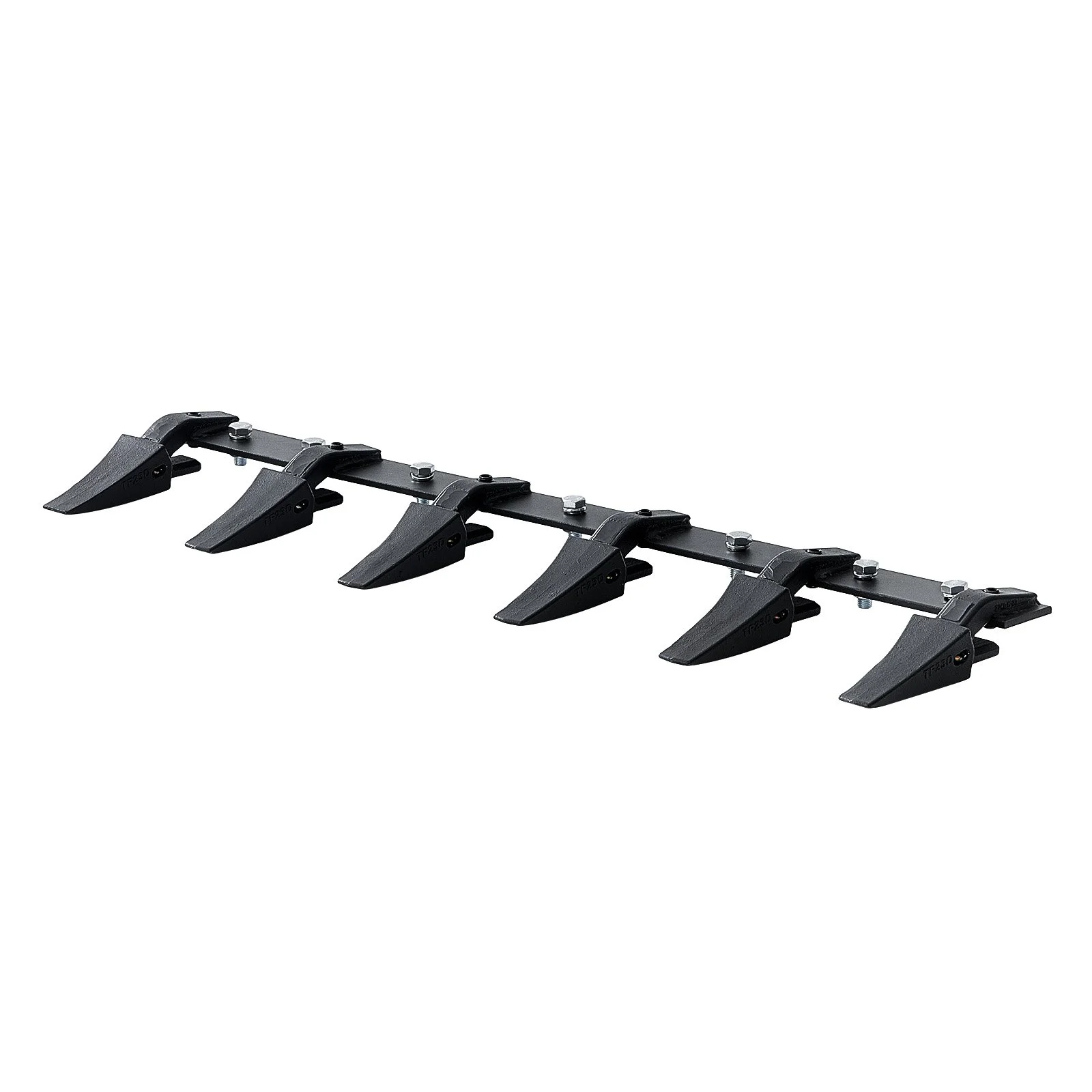 Bucket Tooth Bar, 48'', Heavy Duty Tractor Bucket 6 Teeth Bar for Loader Tractor Skidsteer, 4560 lbs Load-Bearing Capacity Bolt On Design, for Efficient Soil Excavation and Bucket Protection - Image 6
