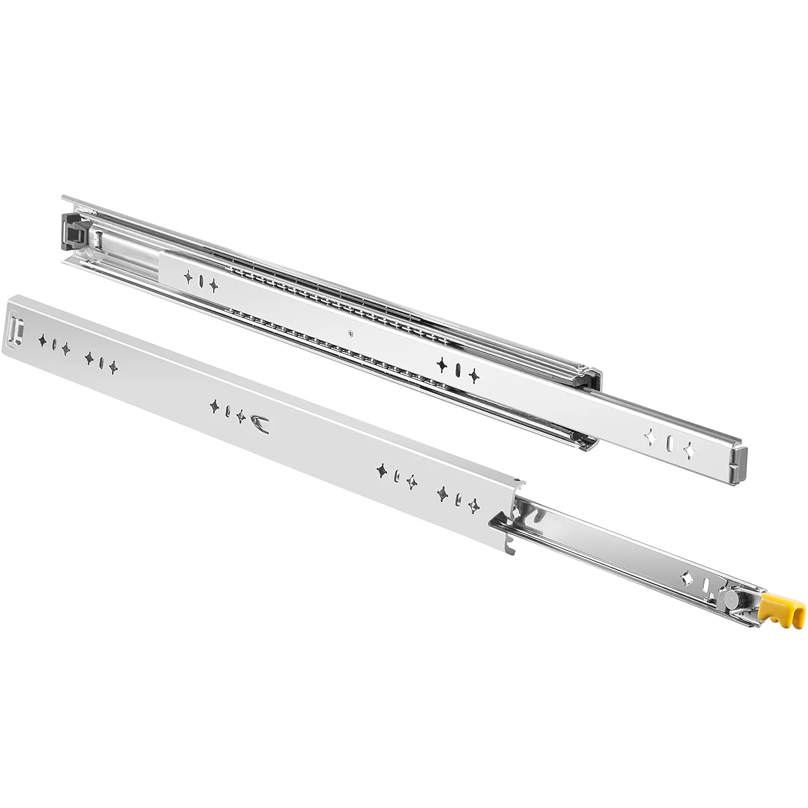 Heavy Duty Drawer Slides 2PCS Drawer Slides 36" Locking Drawer Slides 250LBS Capacity Heavy Duty Slides Three Section Full Extension Drawer Slide Cold-Rolled Steel Industrial Drawer Slides - Image 12