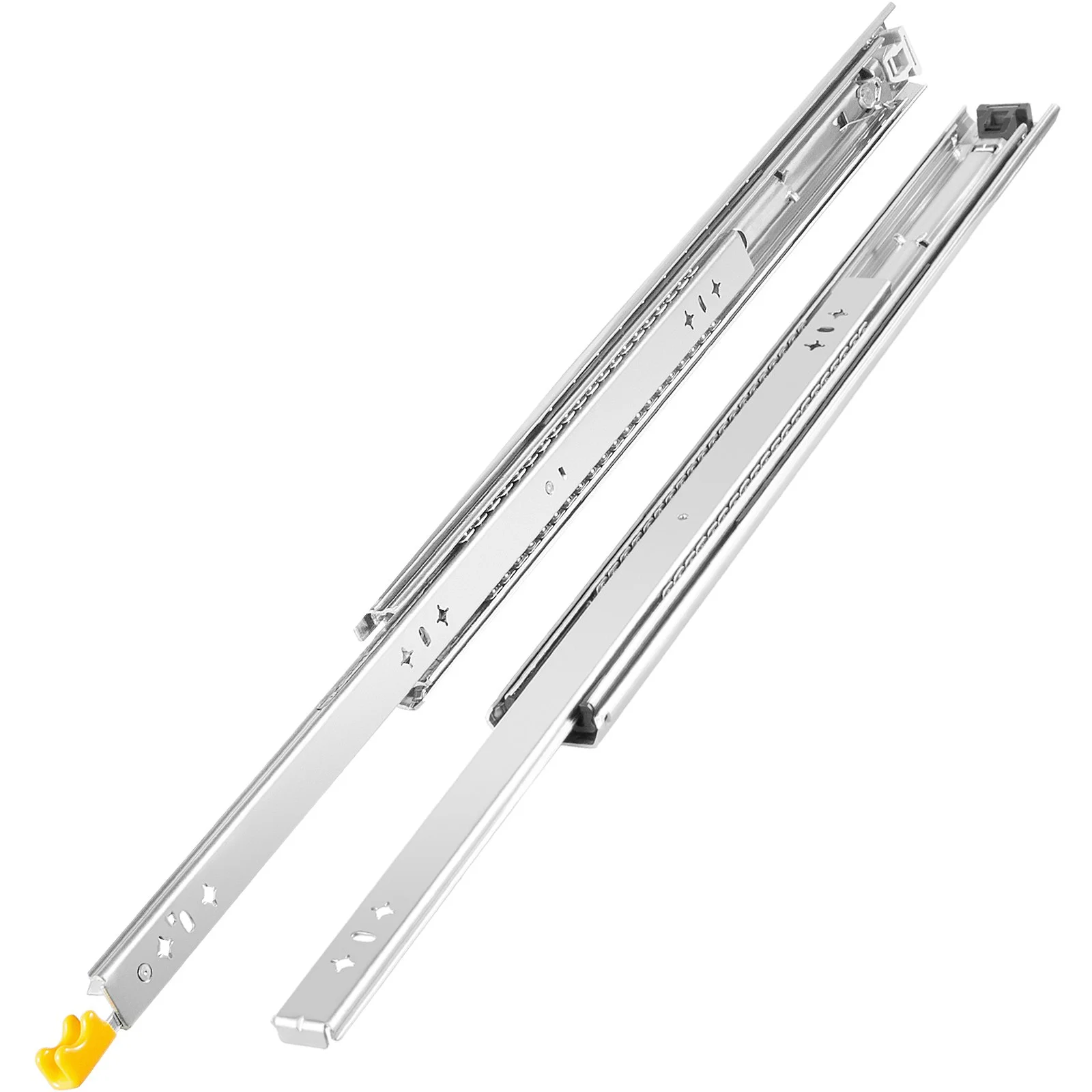 Heavy Duty Drawer Slides 2PCS Drawer Slides 36" Locking Drawer Slides 250LBS Capacity Heavy Duty Slides Three Section Full Extension Drawer Slide Cold-Rolled Steel Industrial Drawer Slides - Image 3
