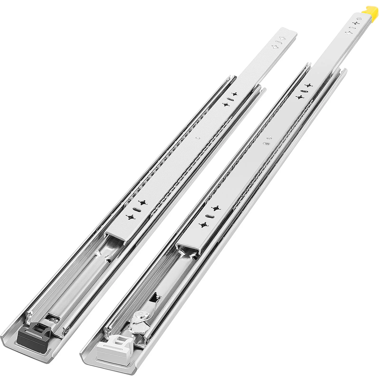 Heavy Duty Drawer Slides 2PCS Drawer Slides 36" Locking Drawer Slides 250LBS Capacity Heavy Duty Slides Three Section Full Extension Drawer Slide Cold-Rolled Steel Industrial Drawer Slides - Image 11