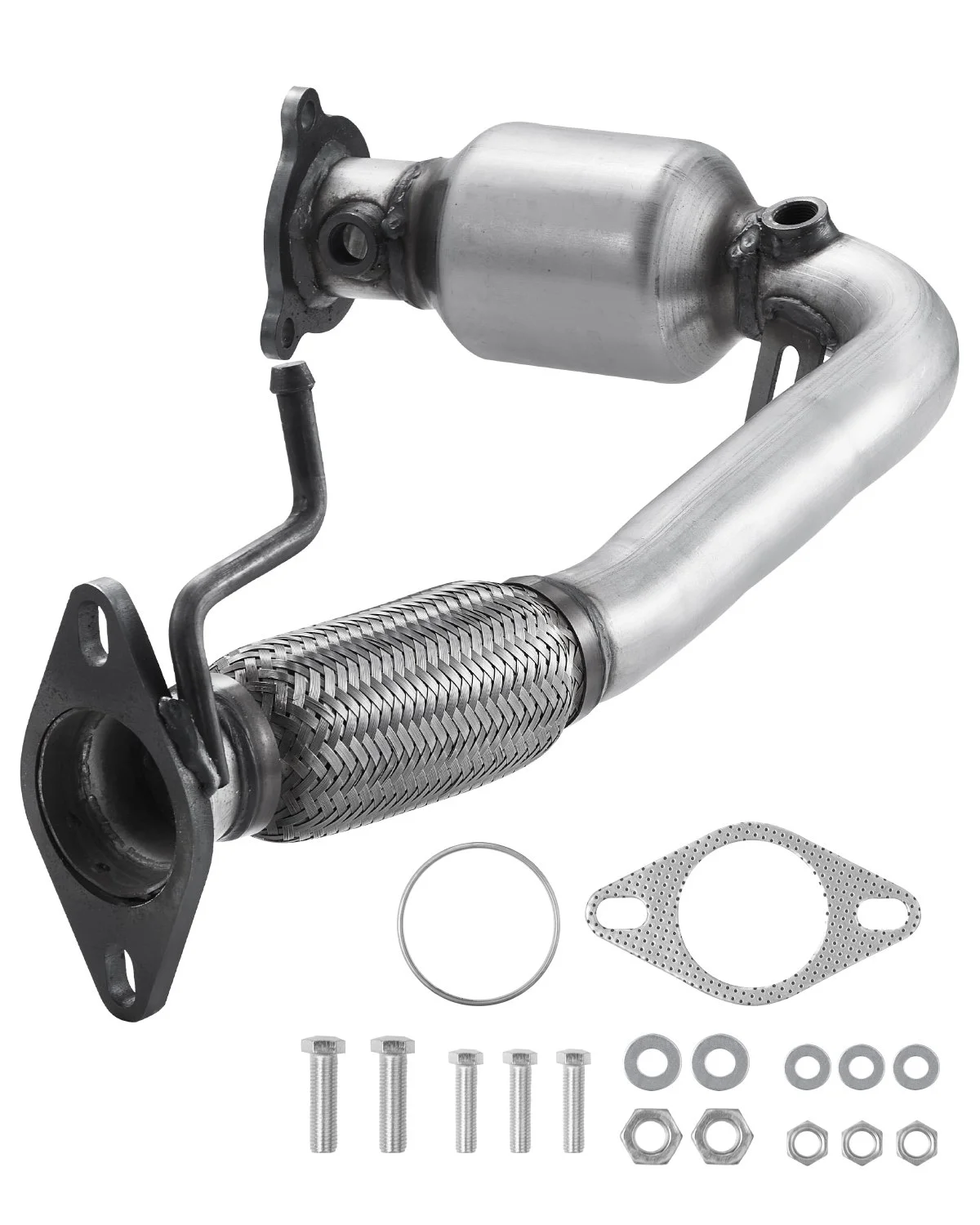 Catalytic Converter, Compatible with Chevrolet Equinox/GMC Terrain/Chevy Captiva Sport, 2.4L L4, Front, Replacement OE 16581 16796, Stainless Steel High Flow, for Exhaust Gas Purification