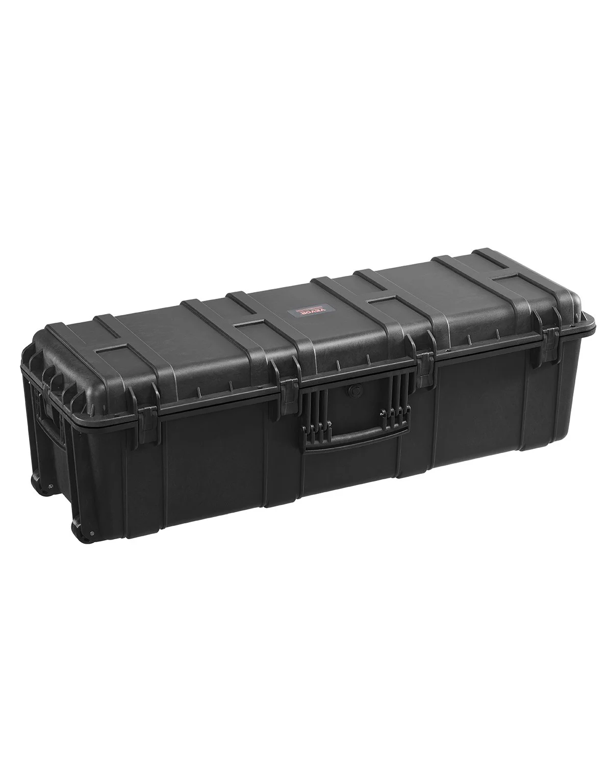 Weatherproof Hard Case, Heavy Duty Protective Dry Box Case with Pre-Cut Foam & Retractable Pull Handles for Travel, Hunt, Military, Tactical, IP67 Waterproof Case for Cameras(112x41x34)