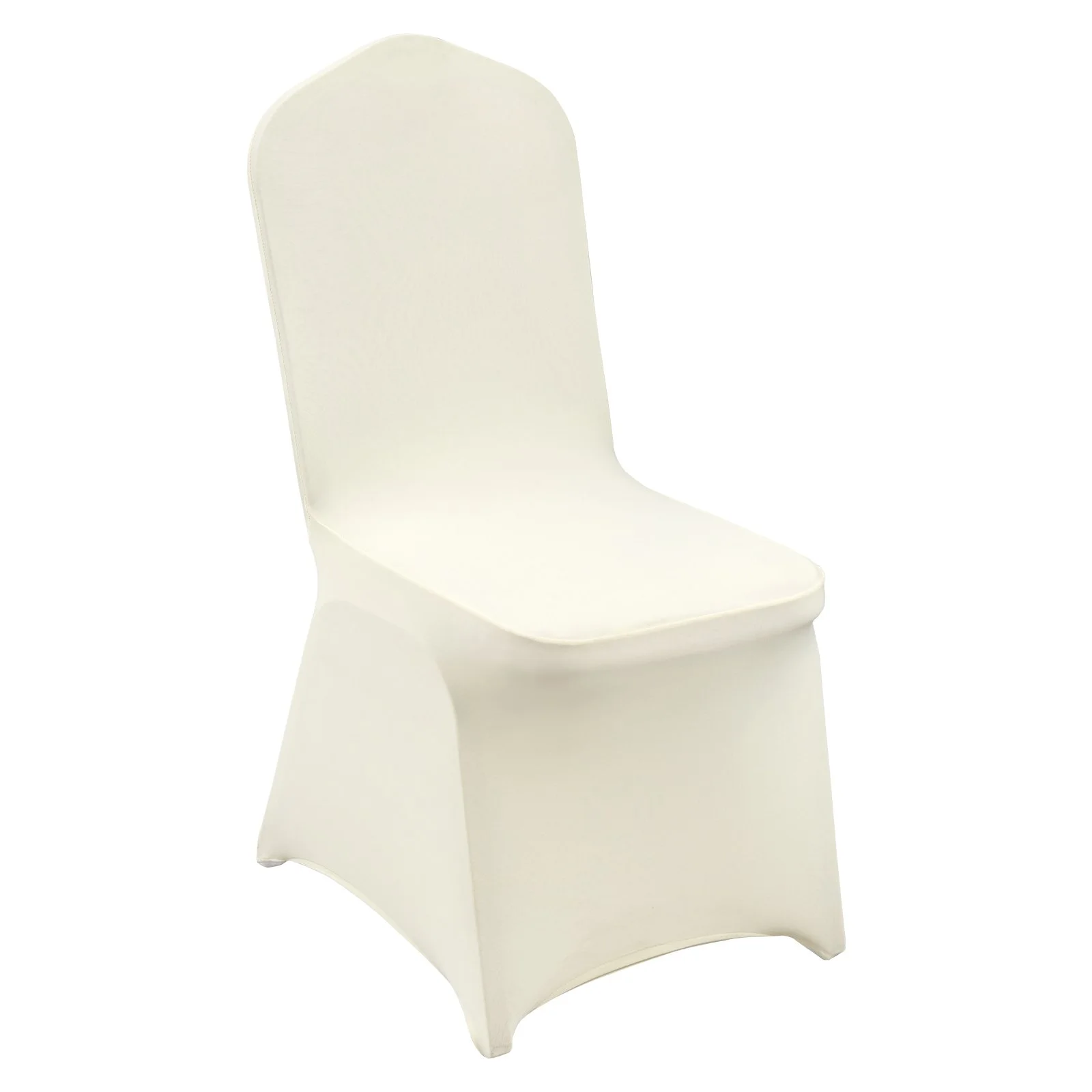 Stretch Spandex Folding Chair Covers, Universal Fitted Chair Cover, Removable Washable Protective Slipcovers, for Wedding, Holiday, Banquet, Party, Celebration, Dining (30PCS Beige)