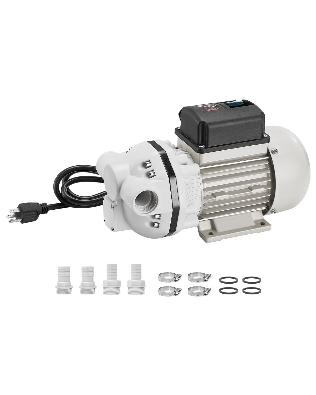 DEF Transfer Pump, 10.5 GPM, Diaphragm Irrigation Self Priming Electric Water Pump for Diesel Exhaust Fluid Automotive Urea Oil, 110V, 375W, 26.25 ft Lift, for Liquid Transportation Refueling