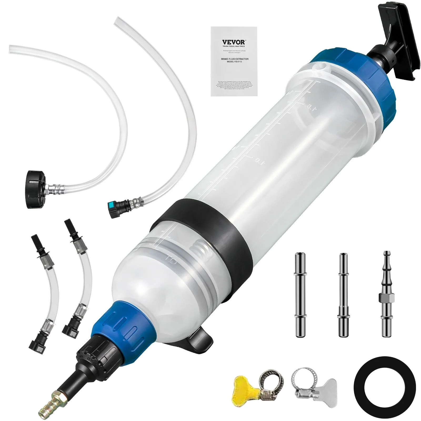 Transmission Fluid Pump Manual ATF Refill System Dispenser, Oil and Liquid Extractors 1.5 Liter Large Capacity, Automatic Transmission Fluid Pump Tool Set with ATF Filler Adapters