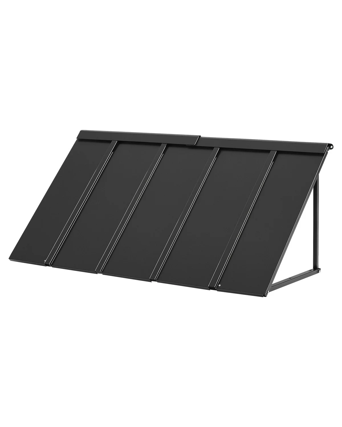 Fixed Metal Awning 56 x 24 in, Window Awning Door Canopy, Stable Triangle Steel Frame Awnings for Doors Exterior Rain, and Snow Sunlight Protection for Door Entrance, Windows, Porches, Balconies