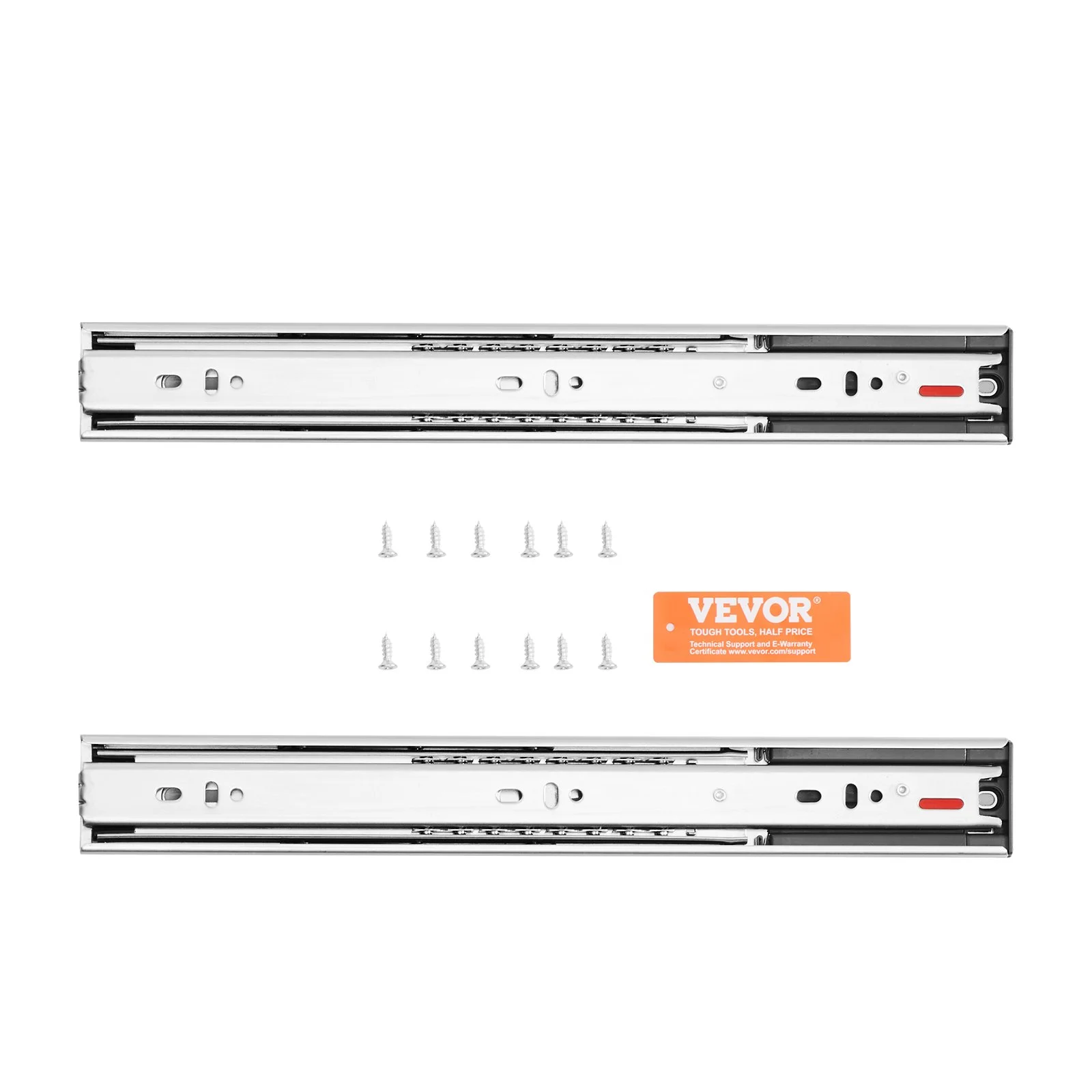 10 Pairs of 16 Inch Drawer Slides Side Mount Rails, Heavy Duty Full Extension Steel Track, Soft-Close Noiseless Guide Glides Cabinet Kitchen Runners with Ball Bearing, 100 Lbs Load Capacity - Image 6