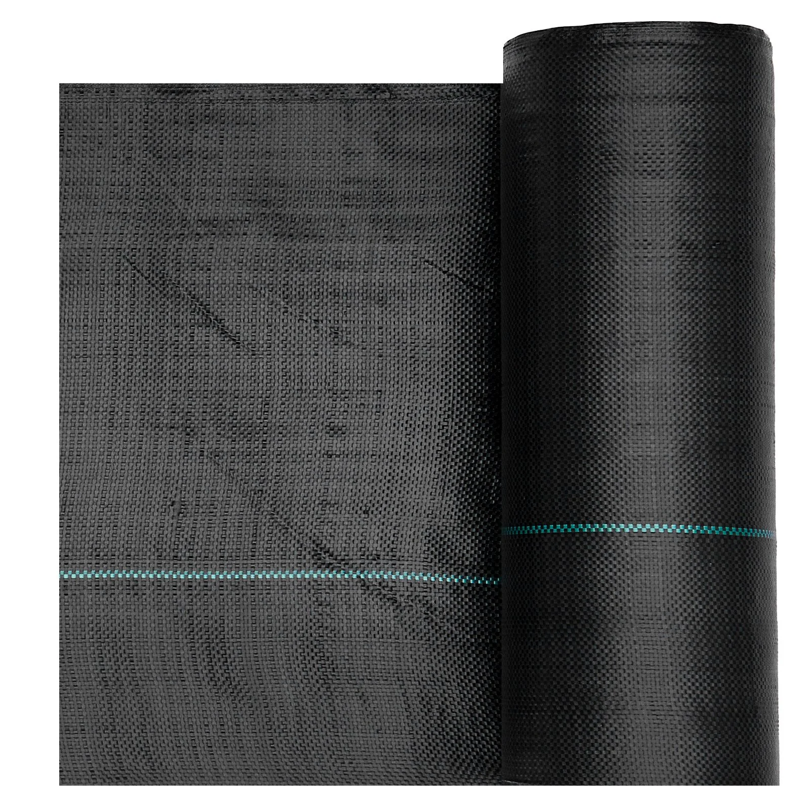 Weed Barrier Fabric Heavy Duty, 2 Packs 4x50FT 3.2oz Weed Blocker Fabric, Woven Landscape Fabrics, Garden Fabrics Weeds Barrier, Weeds Control Ground Cover, Geotextile Webbing, Black - Image 5