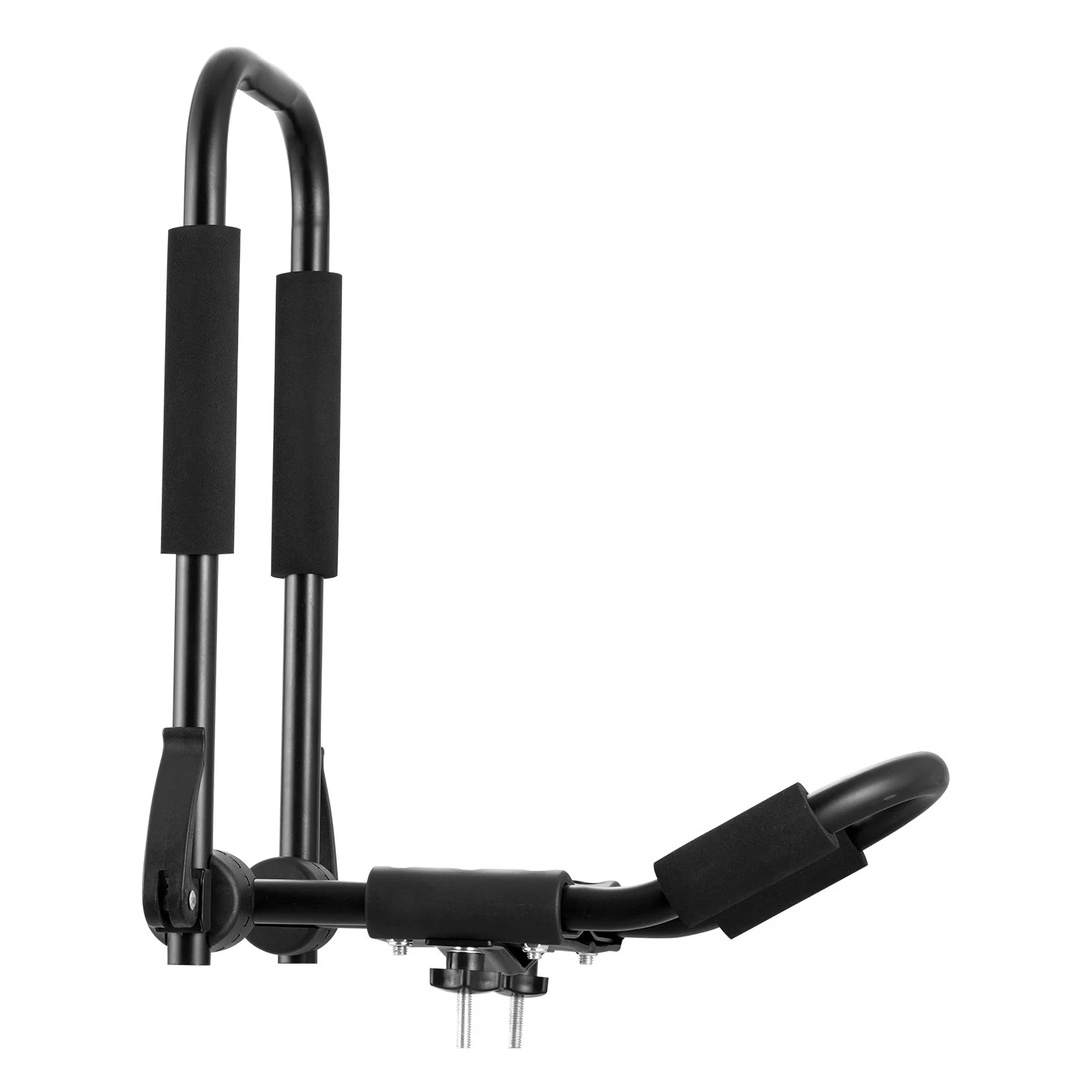 Kayak Roof Rack 2 Pairs J-Bar, Soft Roof Rack Quick Folding, Top Mount Tie Down, Carrier for kayak, Surf Board, Canoe, SUP, Ski Board, Mount on Car, SUV, Truck, 2 Kayaks - Image 4