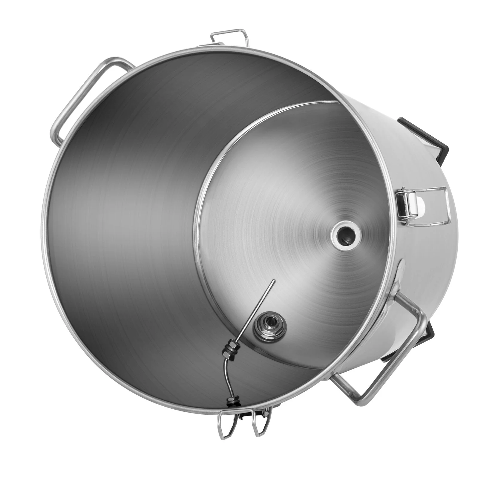 304 Stainless Steel Kettle, 16 GALLON Beer Brew Fermentor, Brew Bucket Fermentor for Brewing, Home Brewing Supplies with Base, Kettle Stock Pot Includes Lid, Handle, Valve, Spigot, Thermometer - Image 6