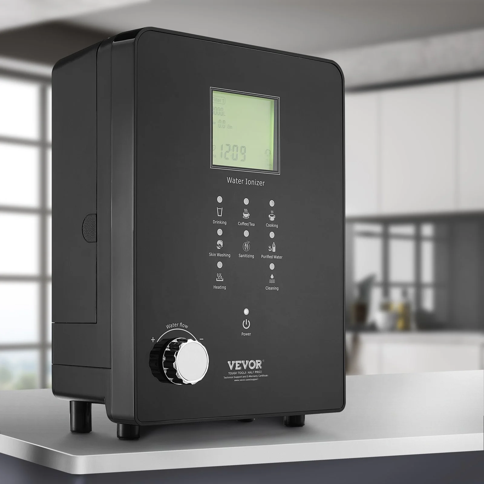 Alkaline Water Ionizer Machine, pH 3-11.2 Alkaline Acidic Hydrogen Water Purifier, 6 Water Settings Home Filtration System, Up to -800mV ORP, 9000L Per Filter, UV Function, Water Heating - Image 7