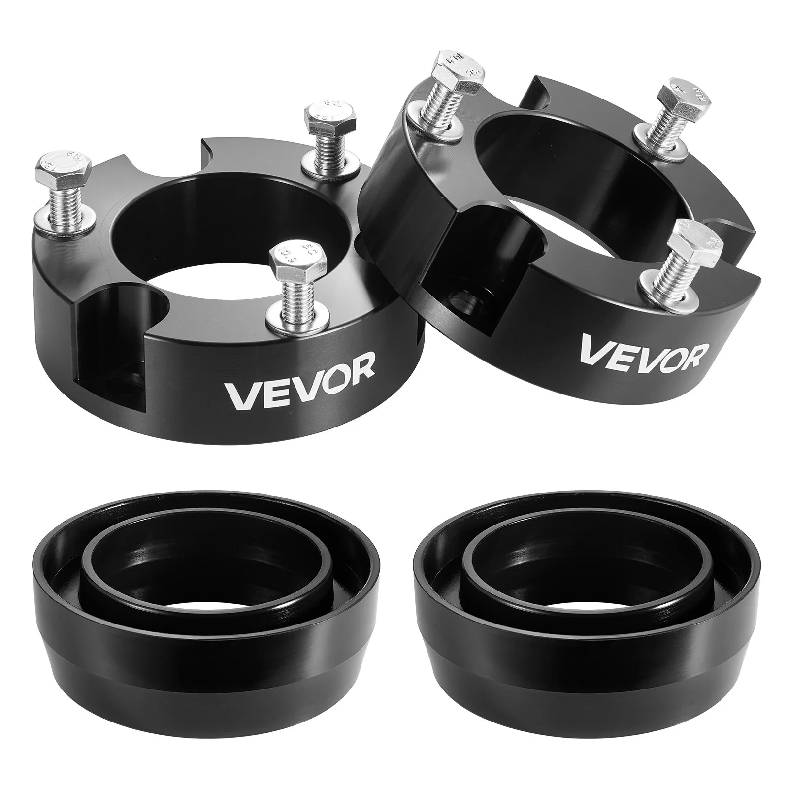 3 Inch Front and 2 Inch Rear Leveling Lift Kit for 2003-2022 Toyota 4Runner 2WD/4WD, 2007-2015 Toyota FJ Cruiser 2WD/4WD, Chassis Level Kit with 2 Bottom Strut Spacers and 2 Coil Spring Spacers