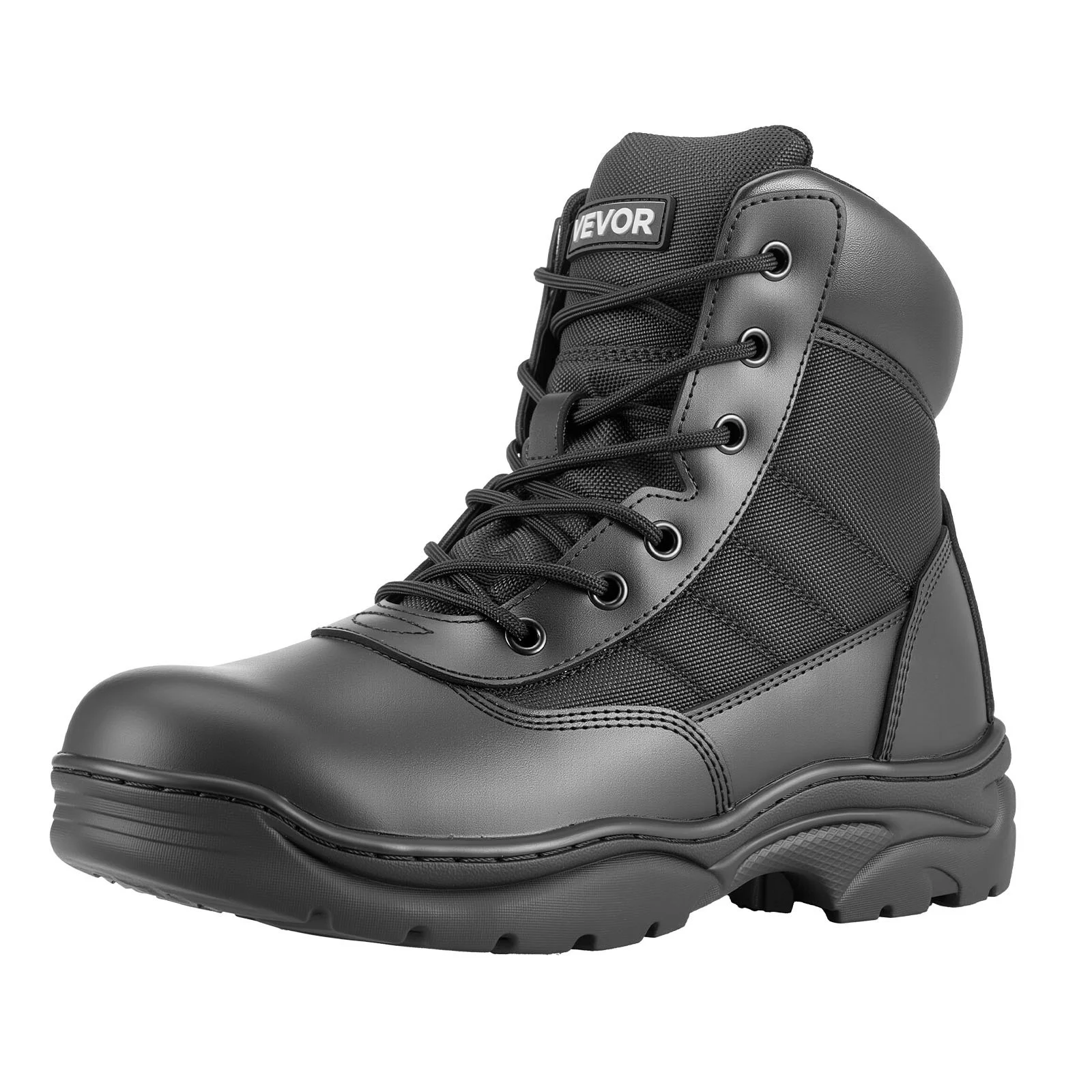 Men's Military Tactical Boots, 6 inch Combat Hiking Work Boots, Lightweight & Breathable & Sturdy Mens Motorcycle Interceptor Trooper Boot, for Outdoor Security Mountaineering, US Size 10