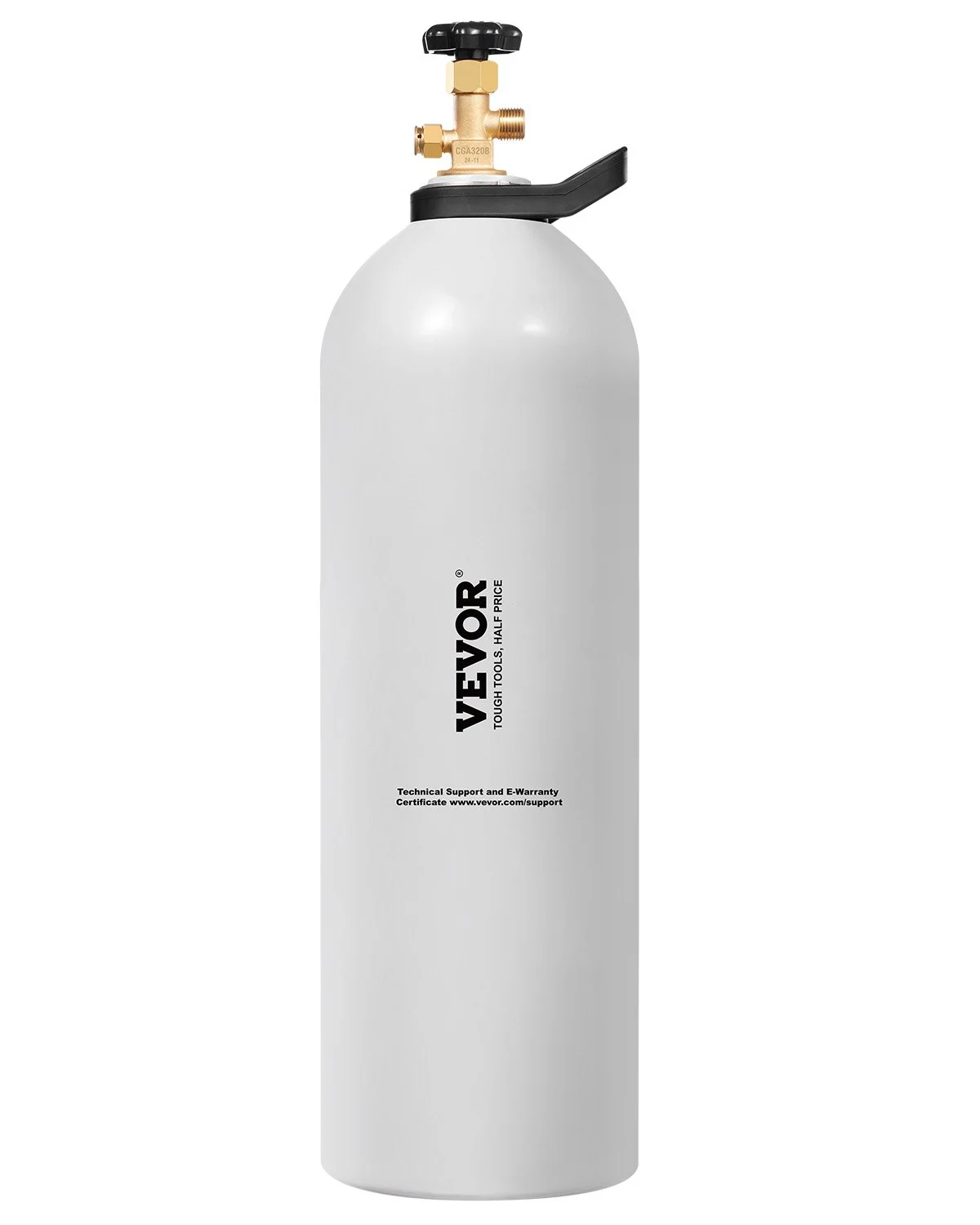 CO2 Tank, 20 lbs New Aluminum Alloy Cylinder, CO2 Air Tank with Spray Coating, CGA320 Valve, Handle & Adjustable Pressure, DOT & TC Approved Cylinder for Draft Beer Dispensing and Soda Maker