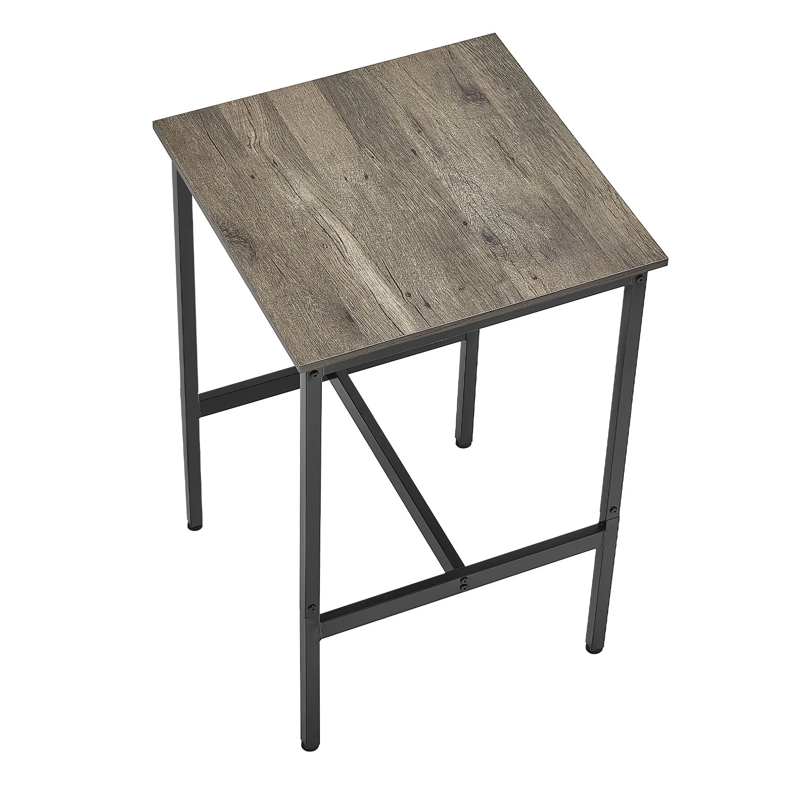 Bar Table, Sturdy Metal Frame High Top Pub Table, Small Kitchen Dining, Cocktail Coffee Counter Bar Height Desk, Easy to Assemble, 24x24x36 in, for Living Room Party, Rustic Brown and Black - Image 7