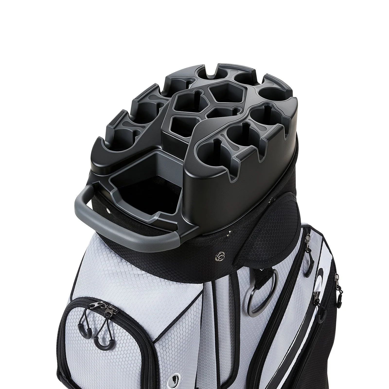 Golf Cart Bag, 14 Way Top Divider Organizer, Golf Club Bag with Full-length Divider, Handles, Storage Pockets, Shoulder Strap, Rain Hood, Smooth Zippers, Lightweight Polyester for Men & Women