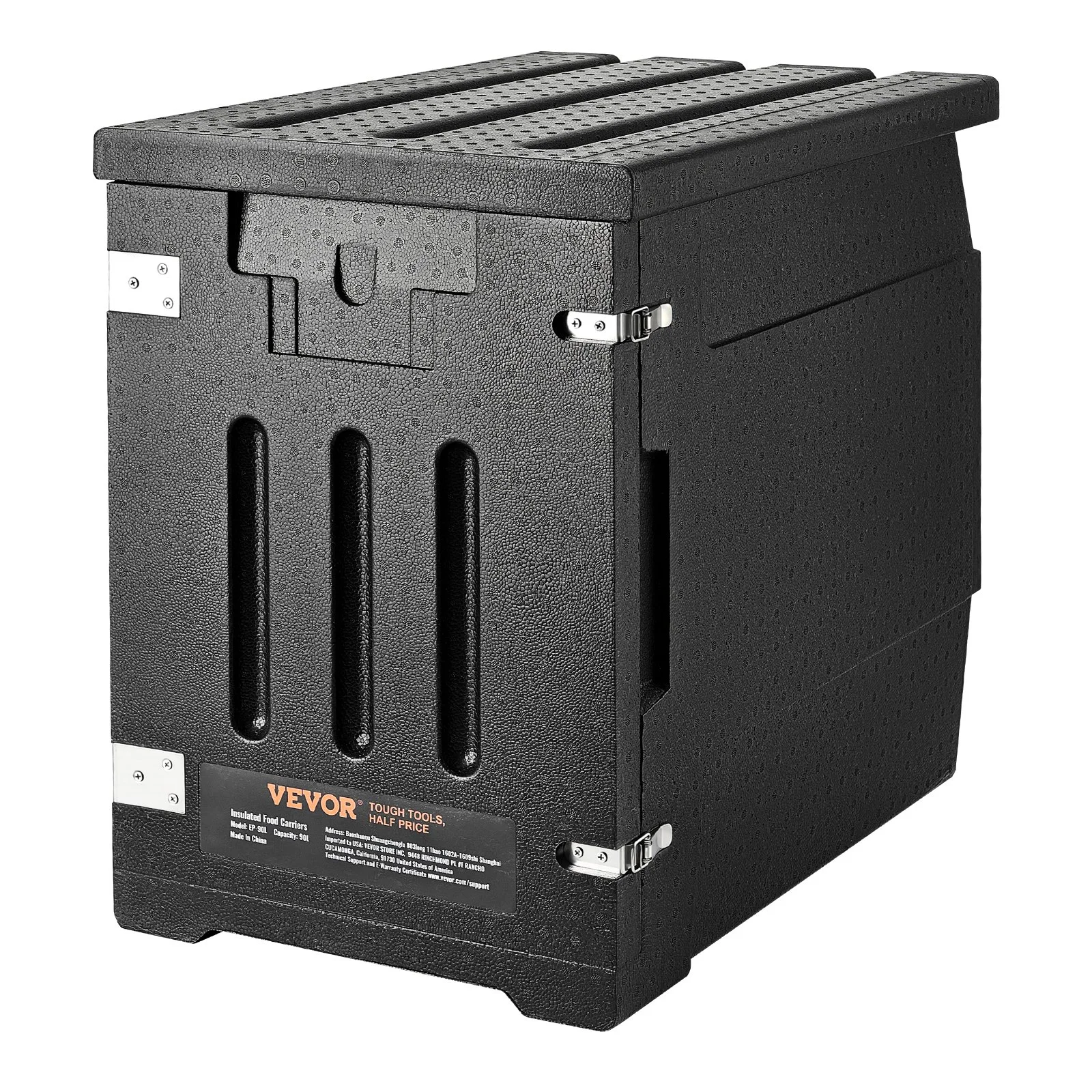 Insulated Food Pan Carrier, 82 Qt Hot Box for Catering, LLDPE Food Box Carrier with Double Buckles, Front Loading Food Warmer for Restaurant, Canteen, etc. - Image 7
