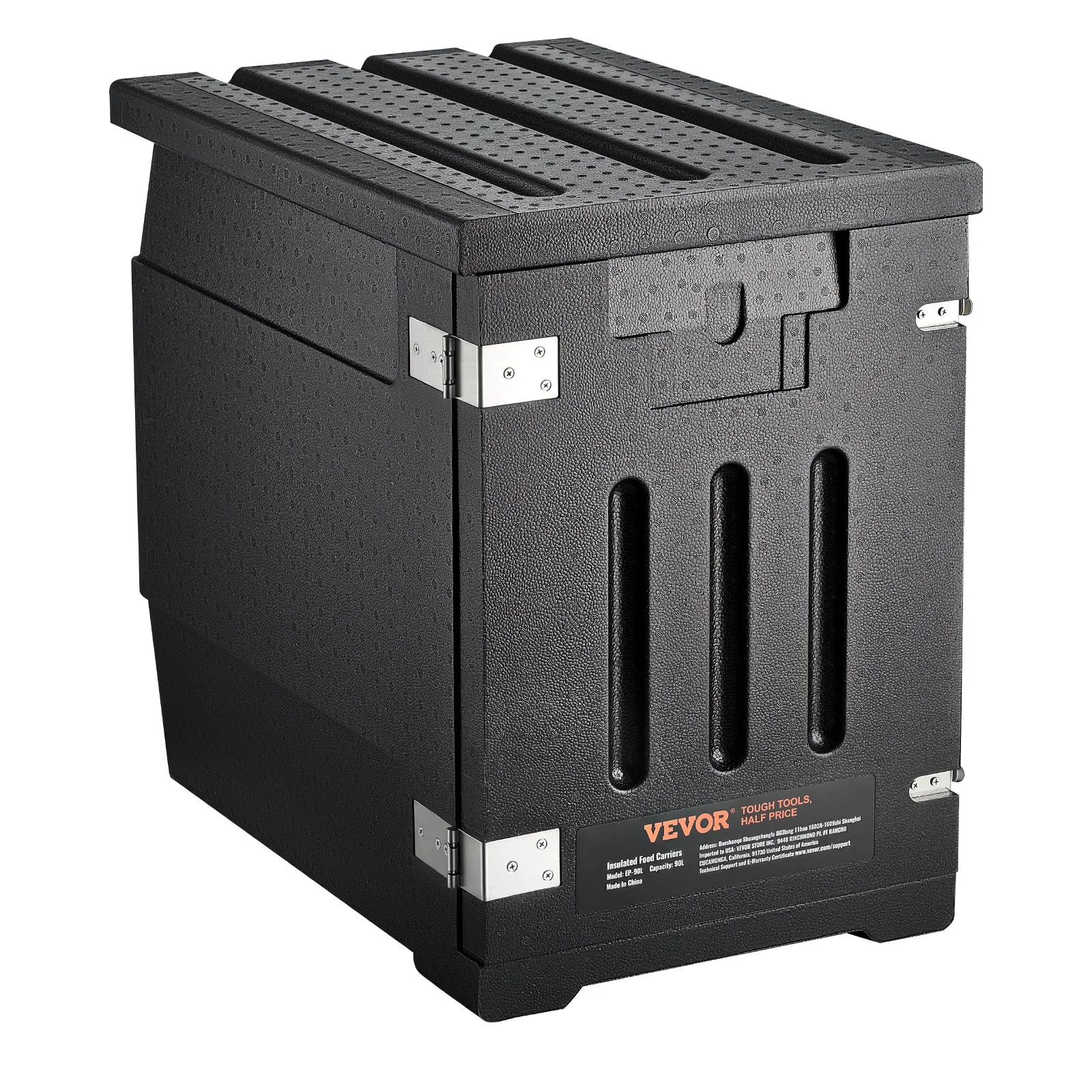 Insulated Food Pan Carrier, 82 Qt Hot Box for Catering, LLDPE Food Box Carrier with Double Buckles, Front Loading Food Warmer for Restaurant, Canteen, etc. - Image 9