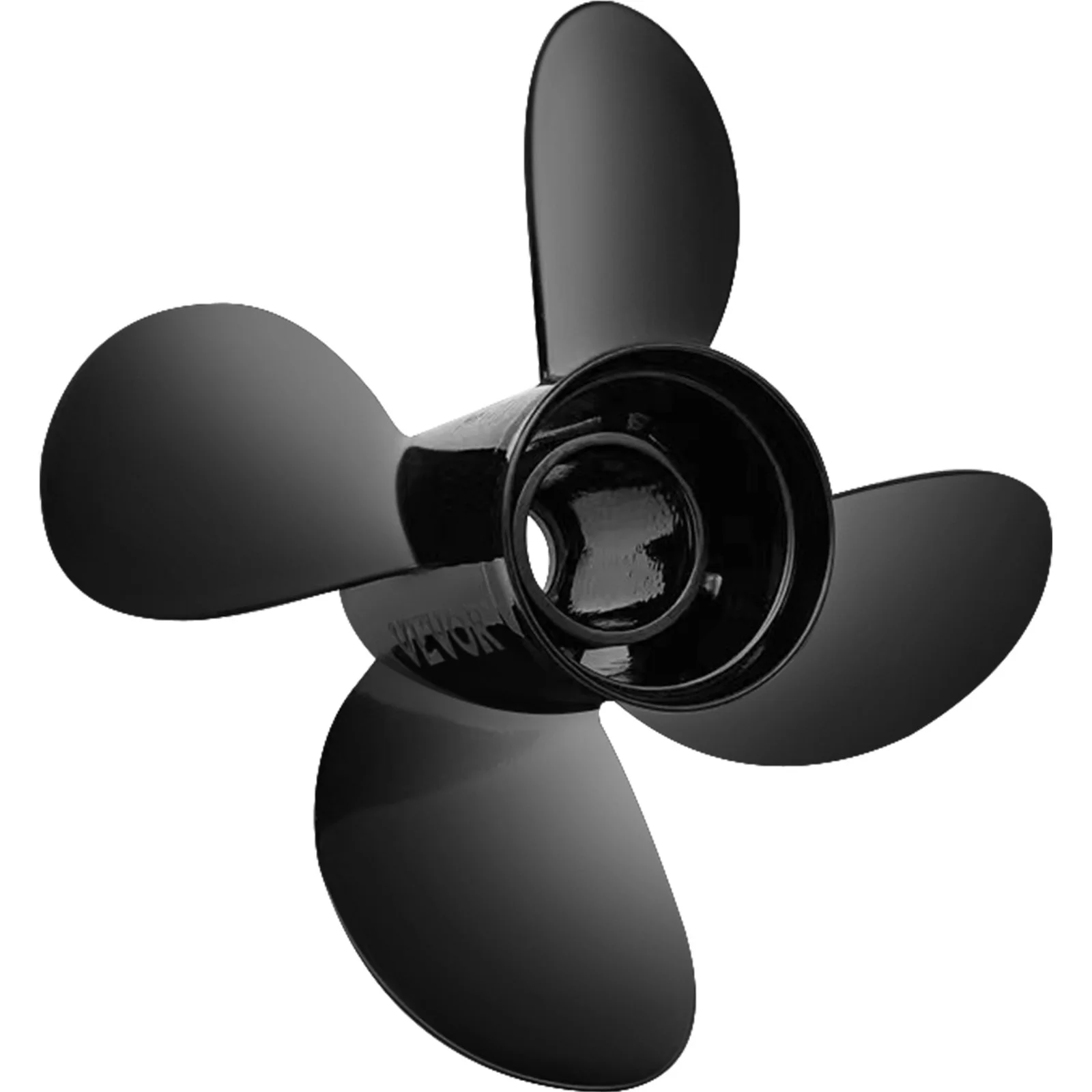 Outboard Propeller, Replace for OEM 48-8M0084495, 4 Blades 14" x 19" Aluminium Boat Propeller, Compatible with 135-300HP 2-Stroke & 4-Stroke Outboards, Alpha&Bravo I Stern-Drives, RH