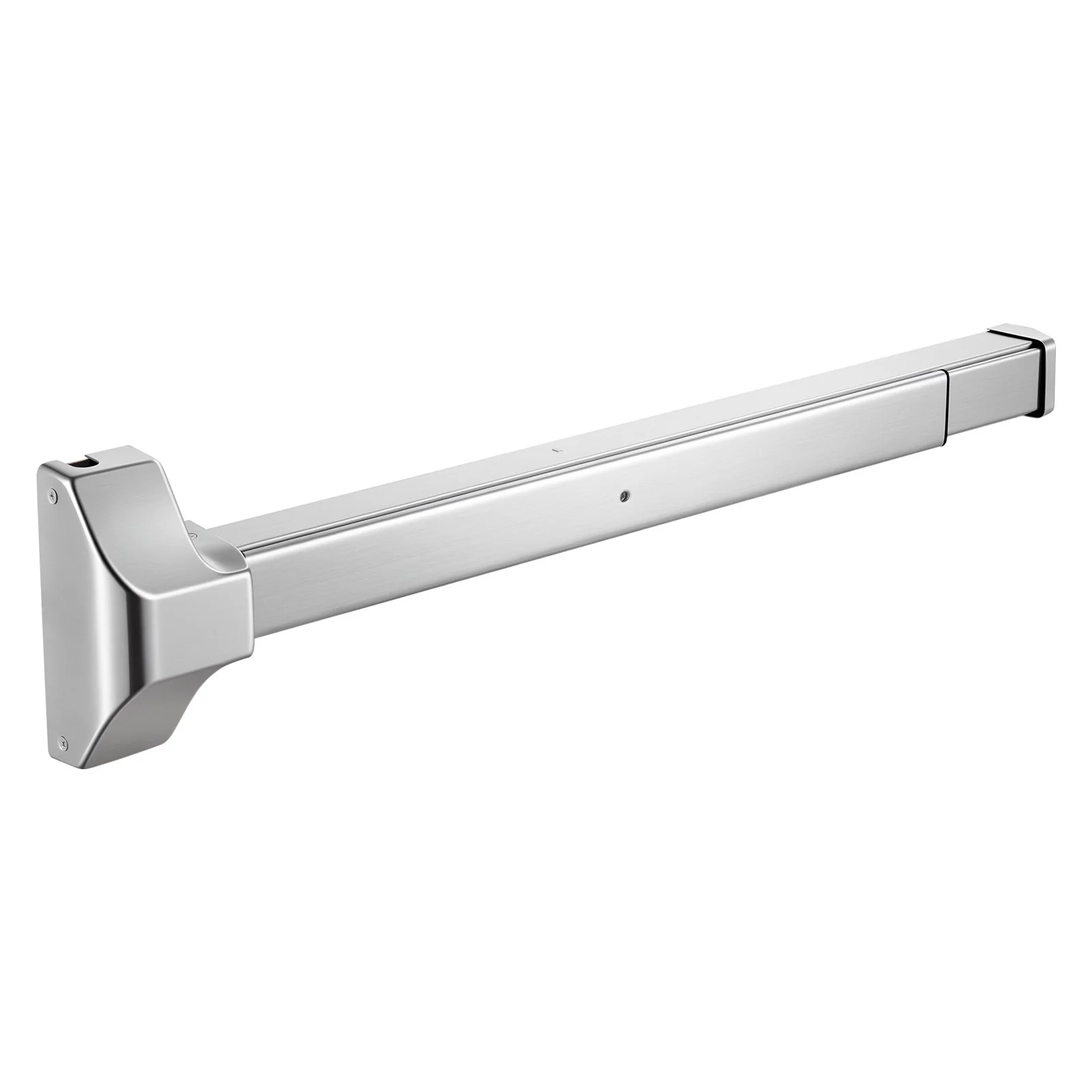 Push Bar Panic Exit Device, 28" Stainless Steel Commercial Panic Bar for Exit Doors, Emergency Exit Door Hardware with Vertical Top Rod and Sticker, for 28"-41" Wood or Metal Door, Silver - Image 4