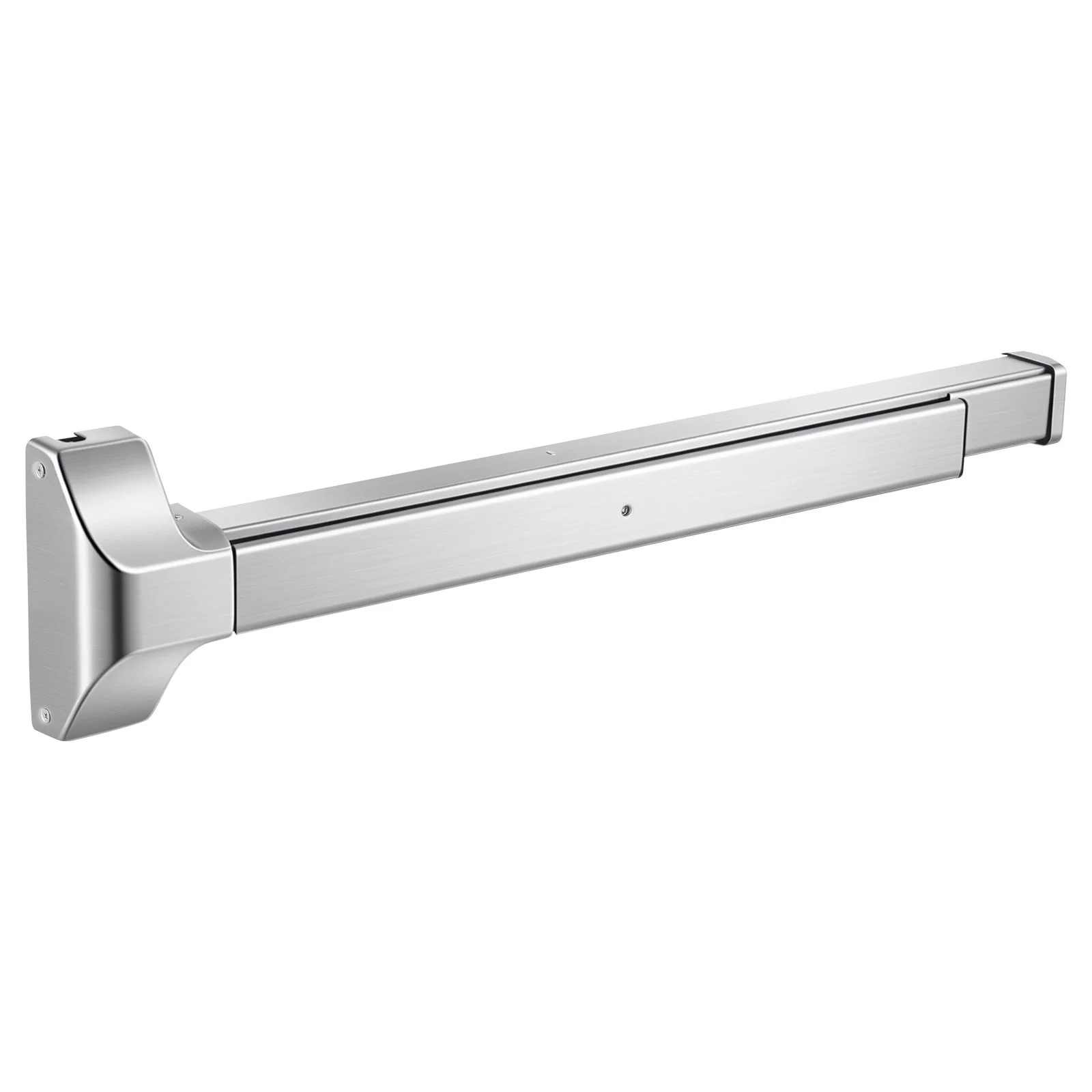 Push Bar Panic Exit Device, 28" Stainless Steel Commercial Panic Bar for Exit Doors, Emergency Exit Door Hardware with Vertical Top Rod and Sticker, for 28"-41" Wood or Metal Door, Silver - Image 9