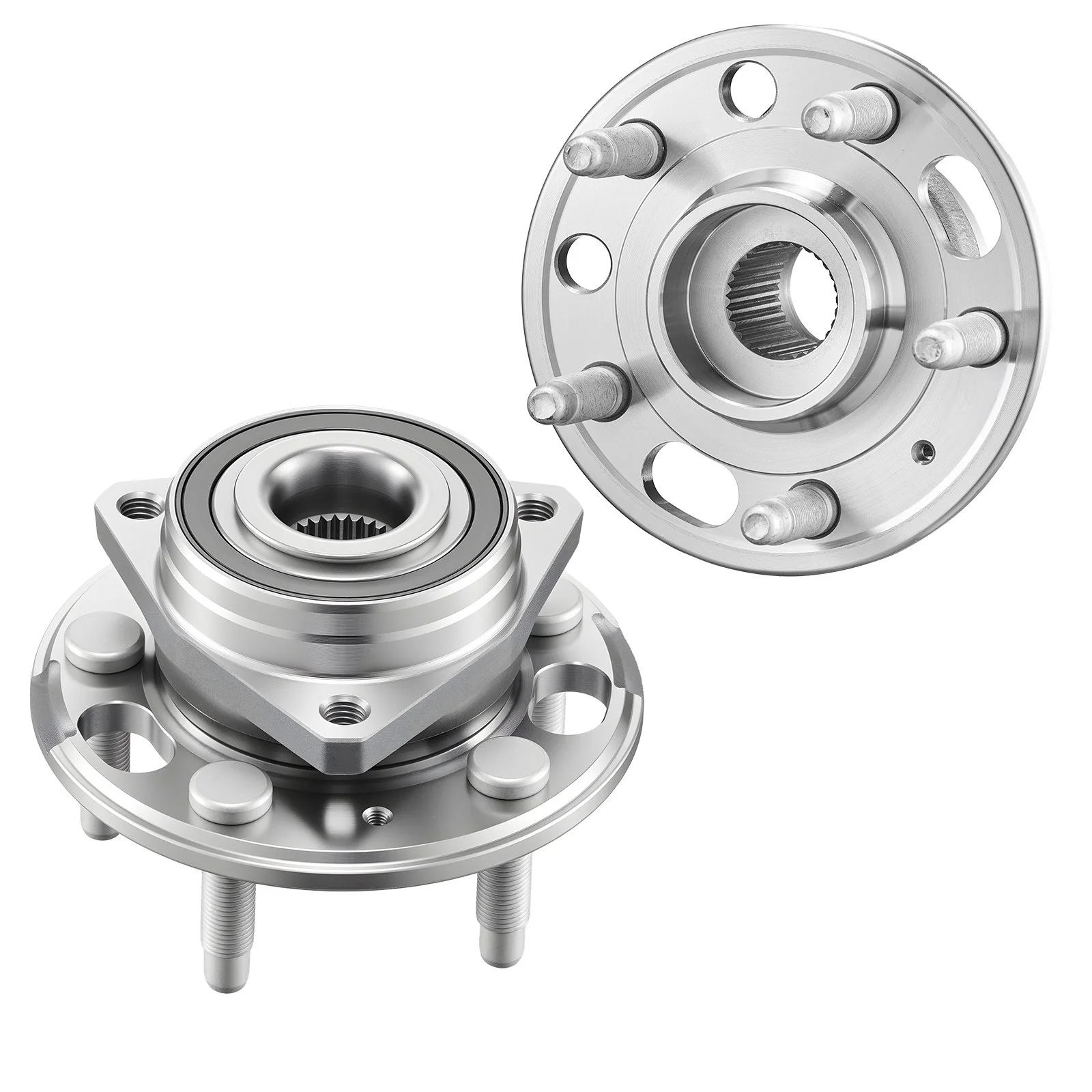 2PCS Front/Rear Wheel Bearing & Hub Assembly Fit for 2020 Chevy Impala LT Premier Sedan 2017 Equinox LS Sport Utility Buick Regal Cadillac XTS Livery Hearse OEM 513288, Wheel Bearing Hub Set