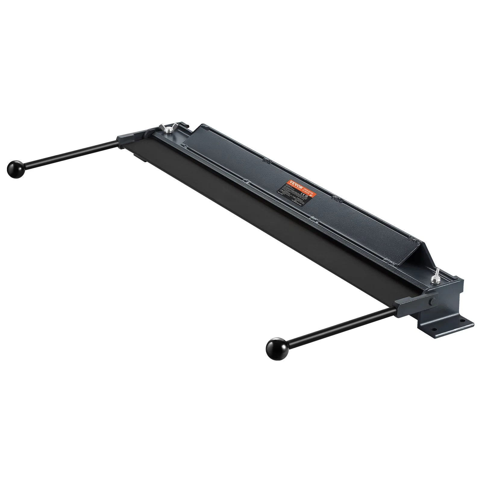 Box and Pan Brake, 48-Inch, 0-130 Degrees Sheet Metal Bending Brake, Portable Mini Metal Bender with 20 Gauge Low Carbon Steel 14 Gauge Aluminum Capacity Power Handle, for Metal Bending