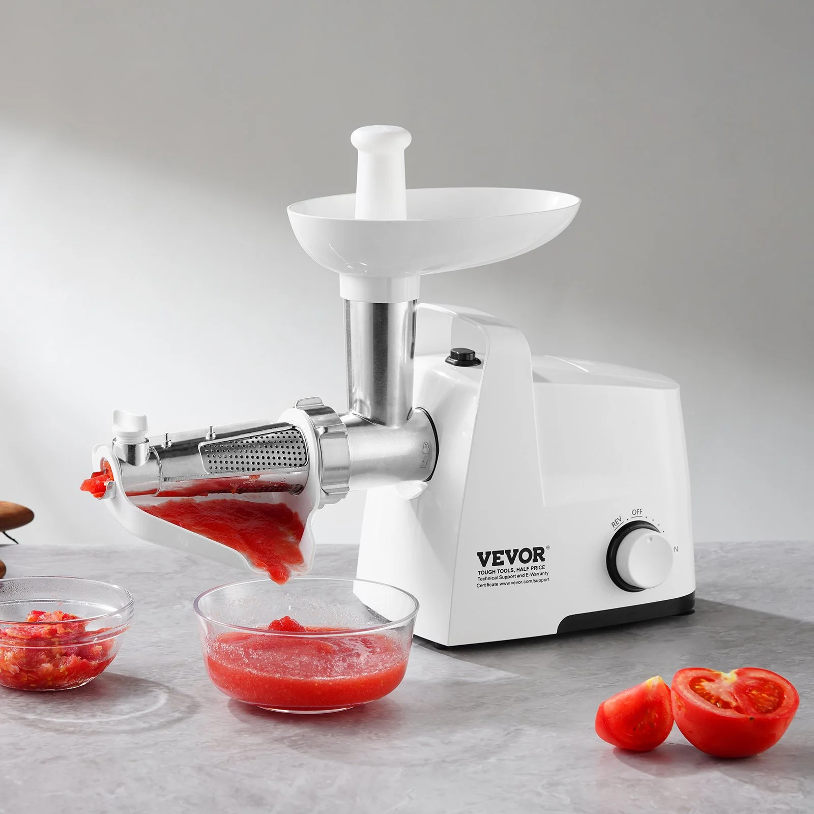 Electric Tomato Strainer, 300W Tomato Sauce Maker Machine, 4 LBS/Min Food Strainer and Sauce Maker, Pure Copper Motor Food Mill with Reverse Function for Tomato Strawberry Blueberry Sauce - Image 8