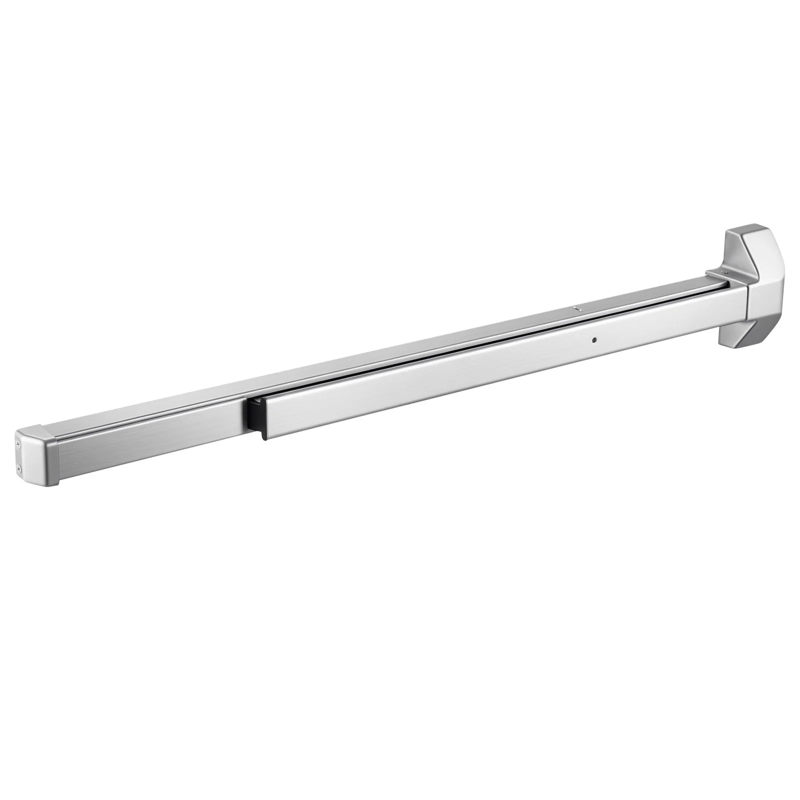 Push Bar Panic Exit Device, 41" Stainless Steel Commercial Panic Bar for Exit Doors, Emergency Exit Door Hardware with Exterior Lever Handle and 6 Keys, for 41"-61" Wood or Metal Door, Silver - Image 12